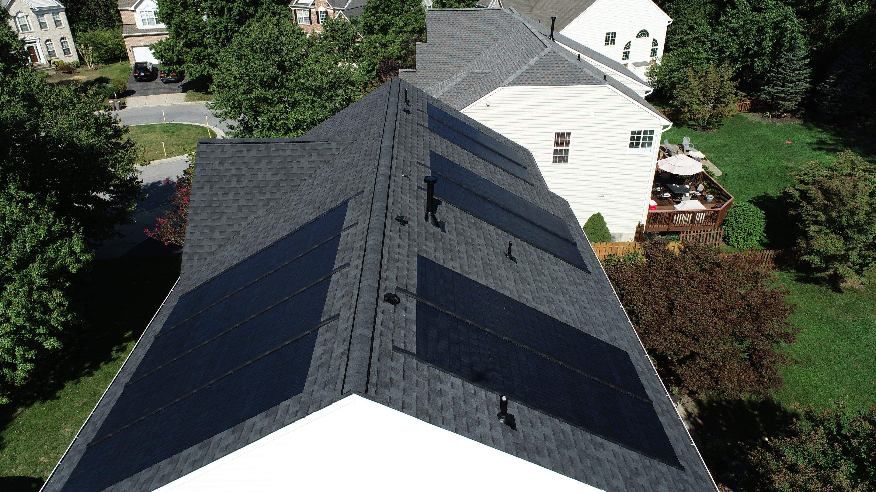 GAF Timberline Solar Roof Ellicott City, MD by American Home Contractors