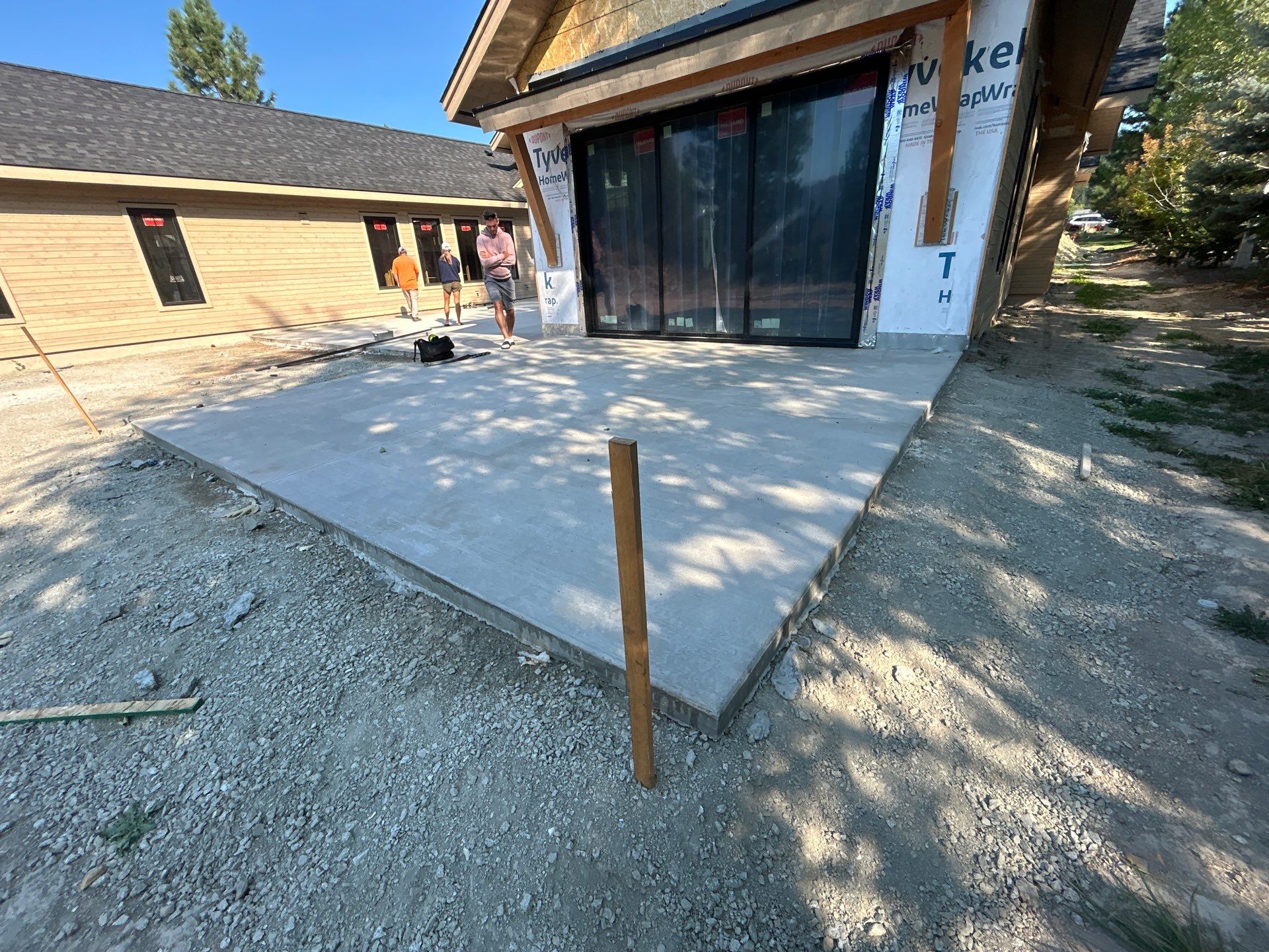 New Construction Concrete Patio and Garage Polyurea Floor Coating in Dover by Croc Coatings, LLC