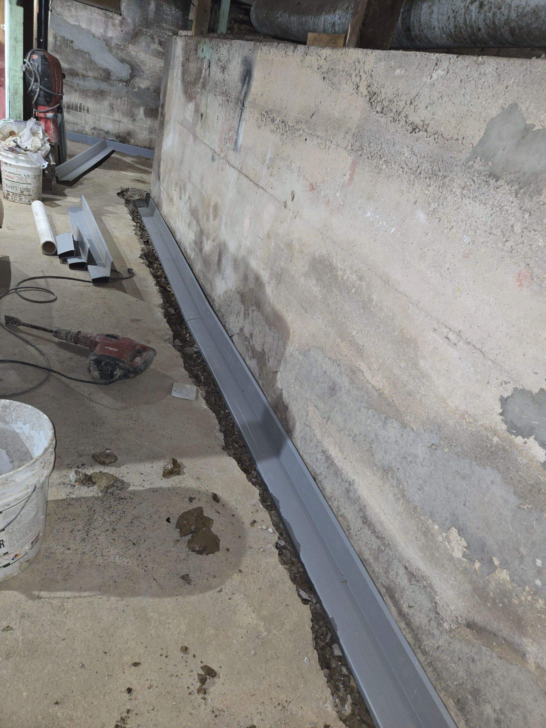 Advanced Foundation Drainage and Hydrostatic Pressure Relief System by Allied Water Services