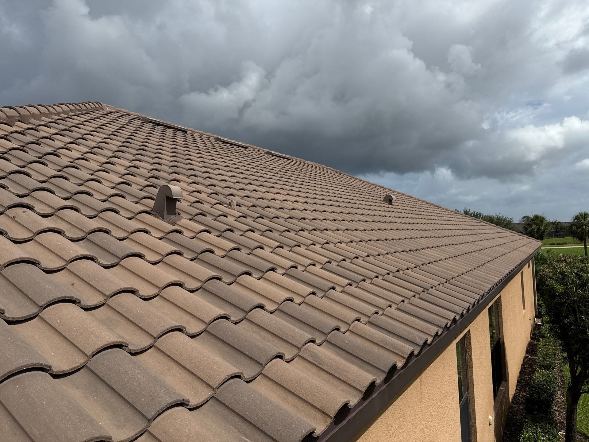 Tile Roof Cleaning & Paver Driveway Restoration – Artisan Lakes Esplanade, Palmetto, FL by Sunshine AquaWash