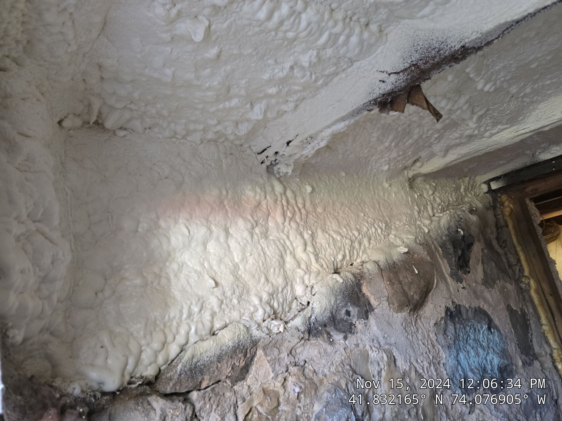 Basement Exterior Walls using Closed Cell Spray Foam by NYS Foam & Energy