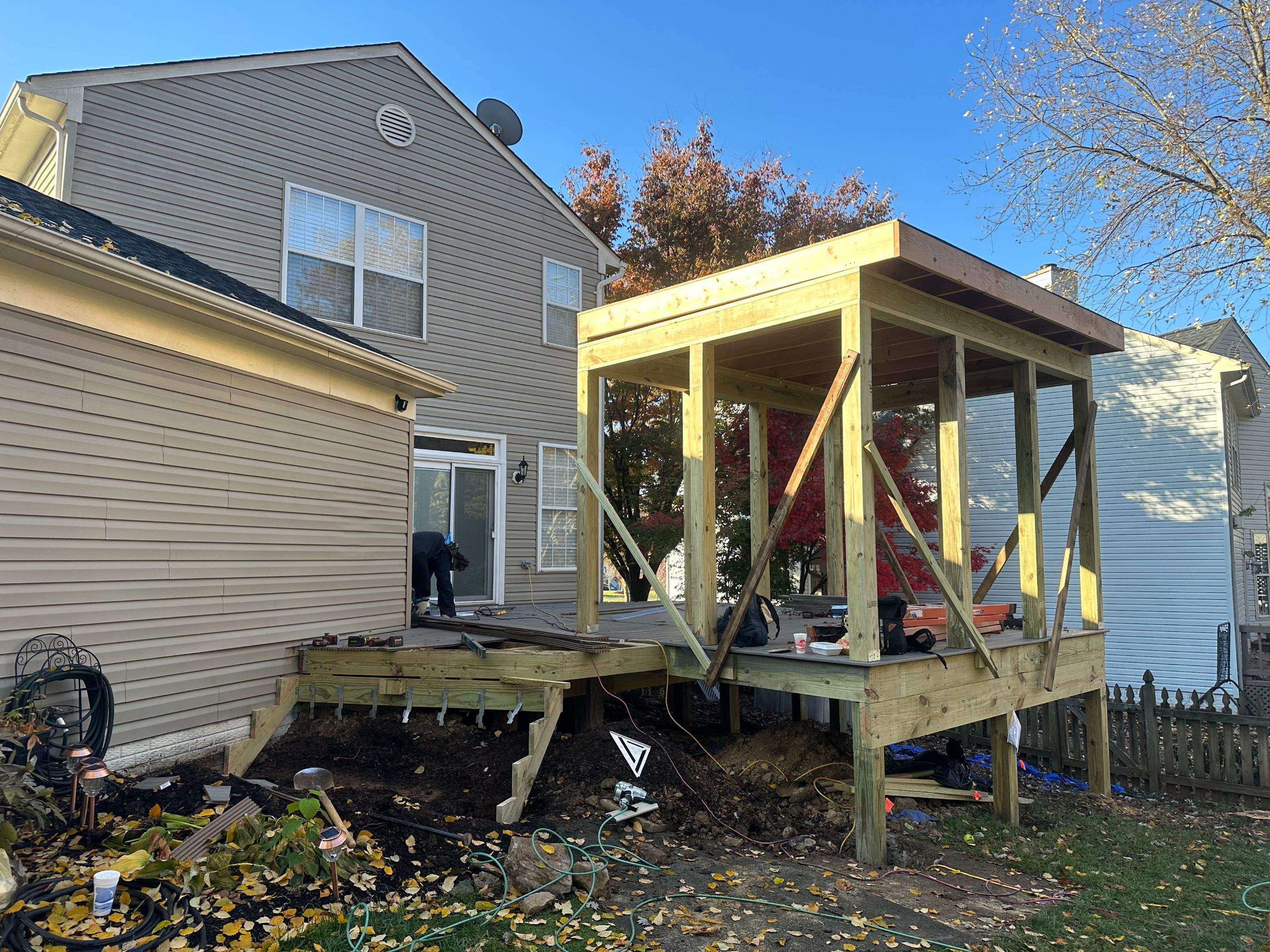Screened-In Porch, Composite Deck & Paver Patio in Chantilly, VA by Sunburst Construction Inc