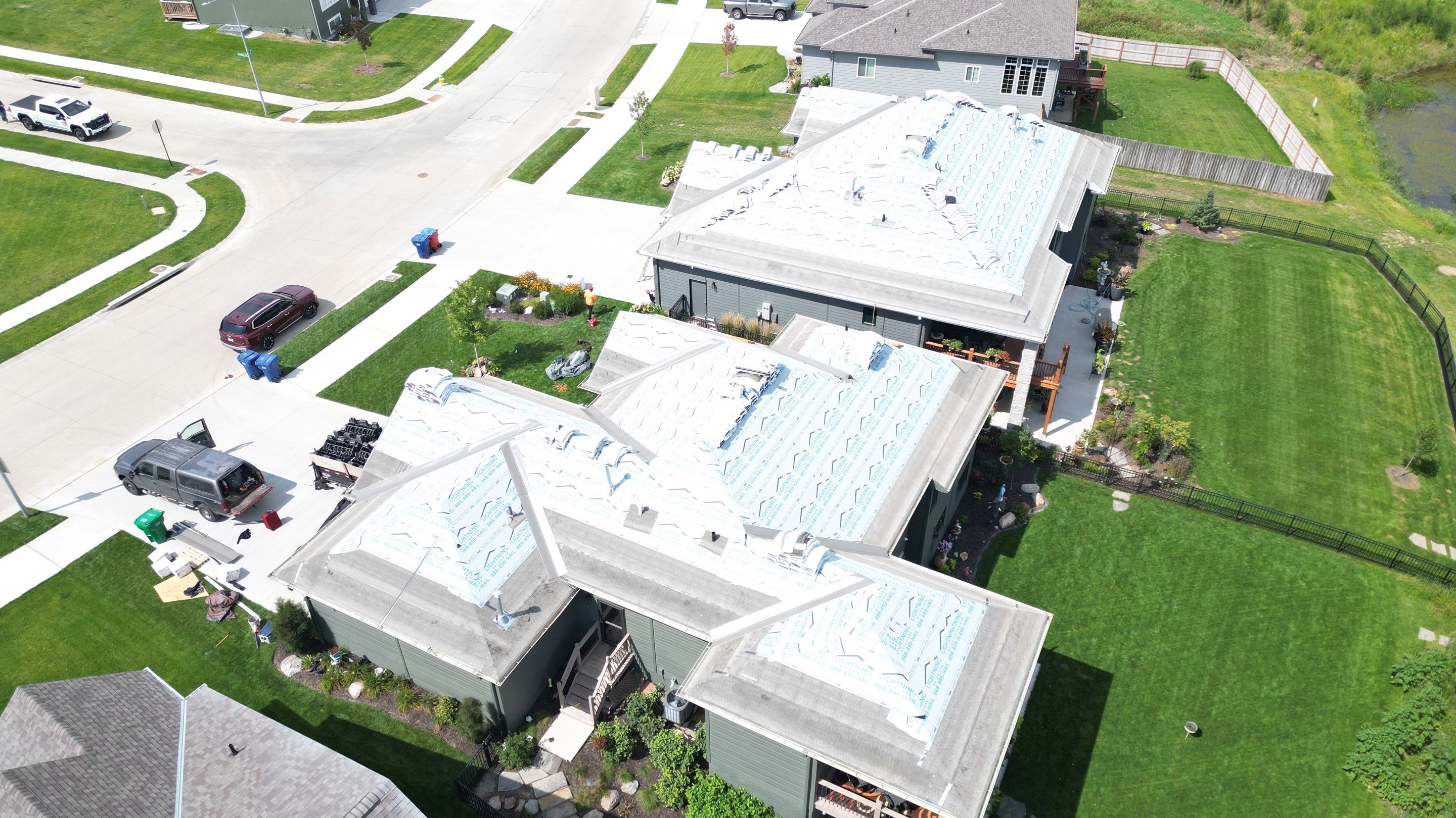 Residential Roofing Installation using IKO Nordic Cornerstone Impact Resistant Class 4 by Lightning Exteriors