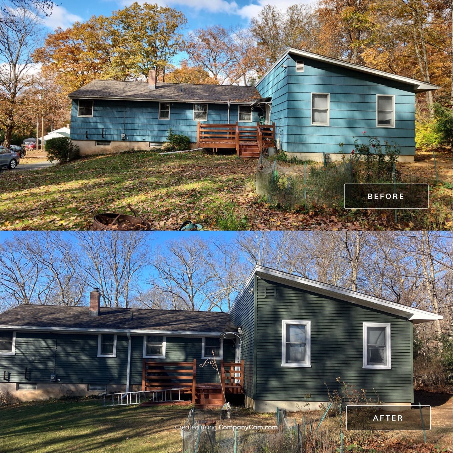 Beautiful siding transformation with Cert. Monogram D/4 x 12'6" Clapboard, Forest by DiGiorgi Roofing and Siding Inc