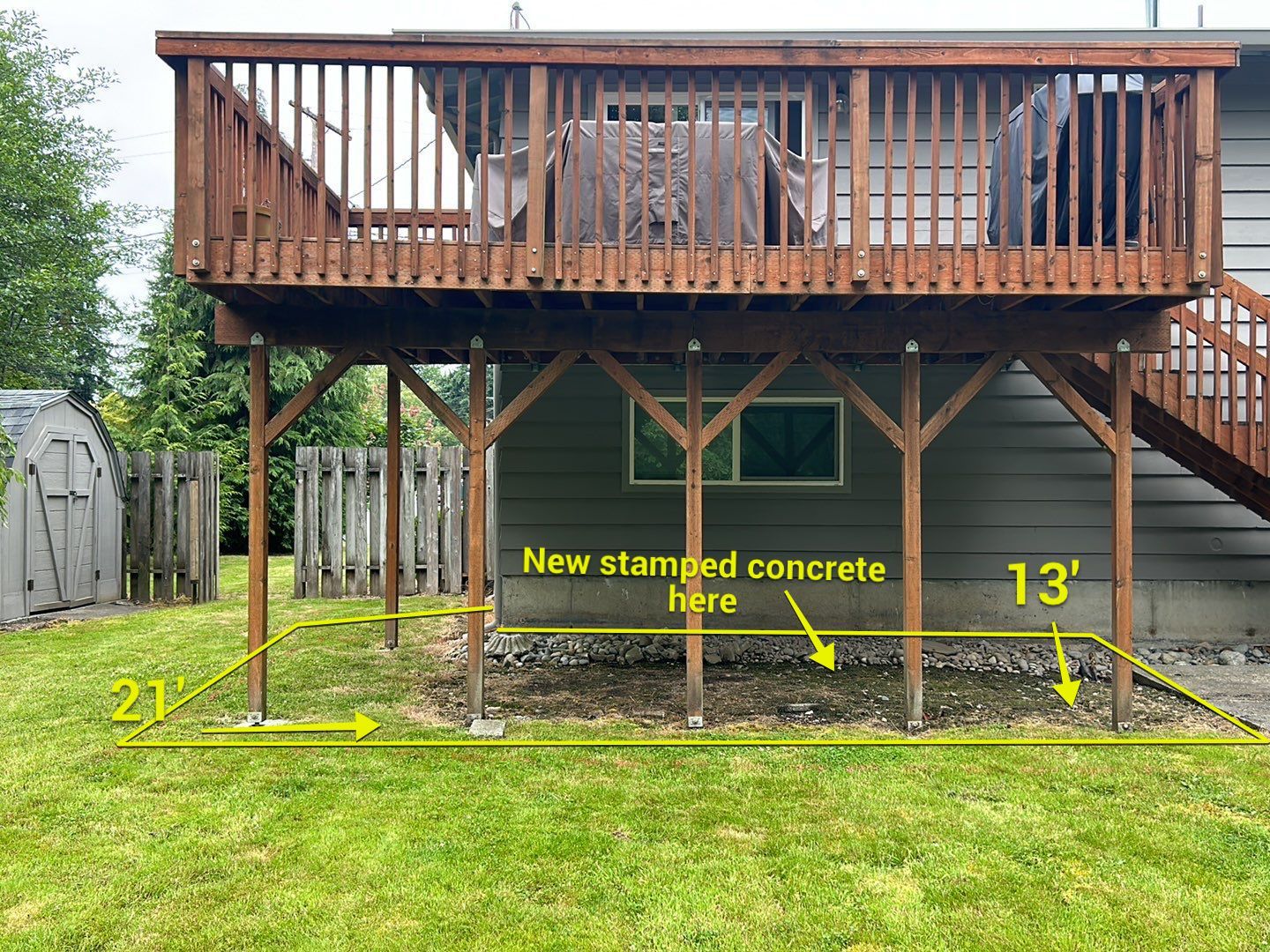 Chris | Stamped Concrete Patio, Walkway & Steps by Jireh Asphalt & Concrete Inc 