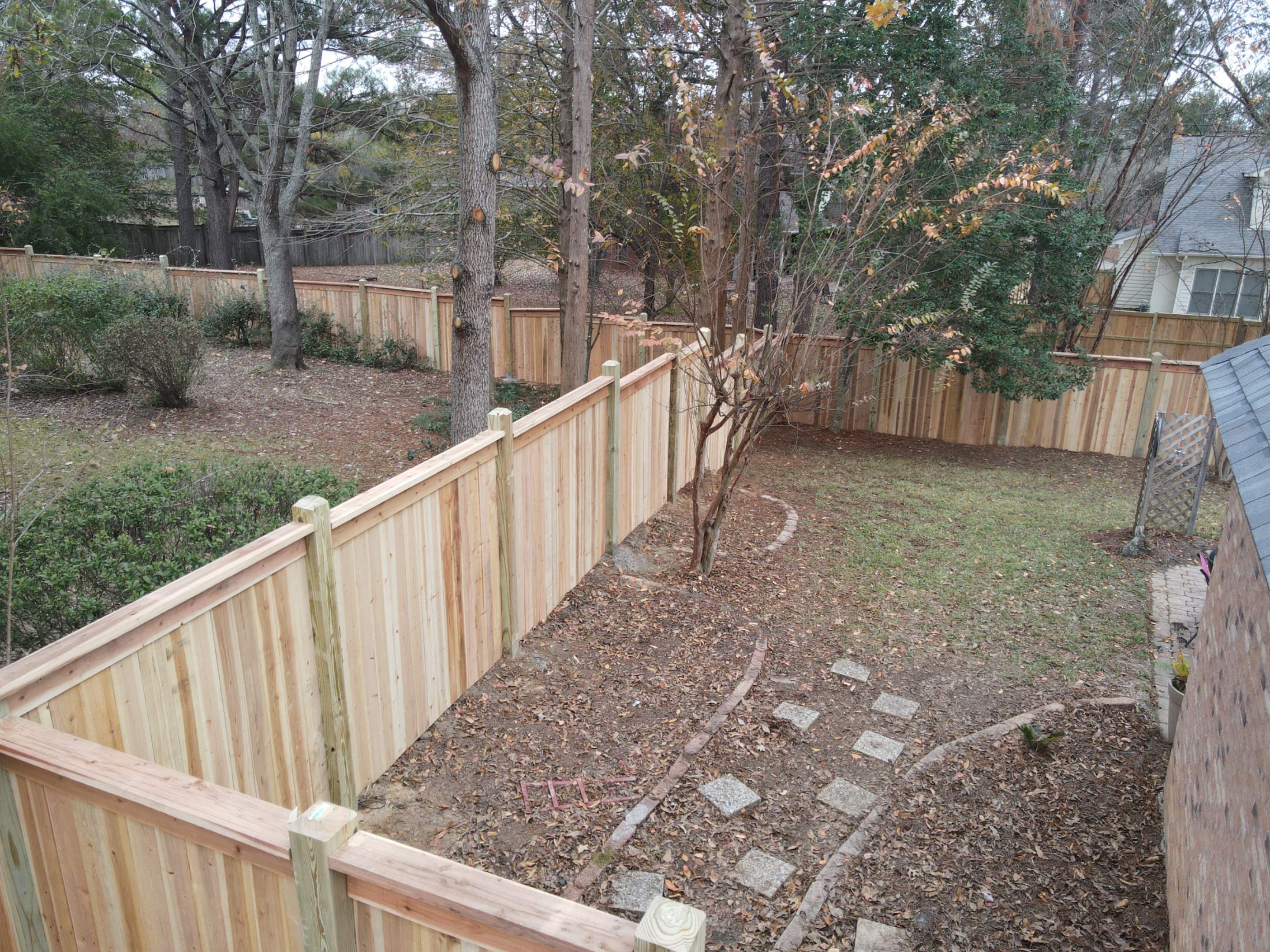 6ft Cedar Good Neighbor 6x6 Posts by Roberson Construction LLC