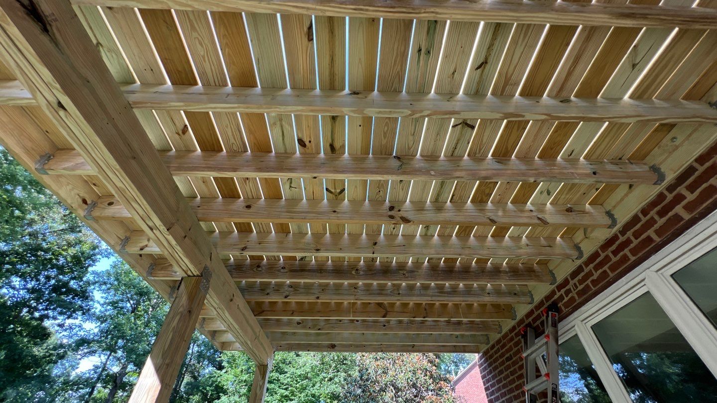 Aspen Lake - Covered Porch by Pillar and Pine