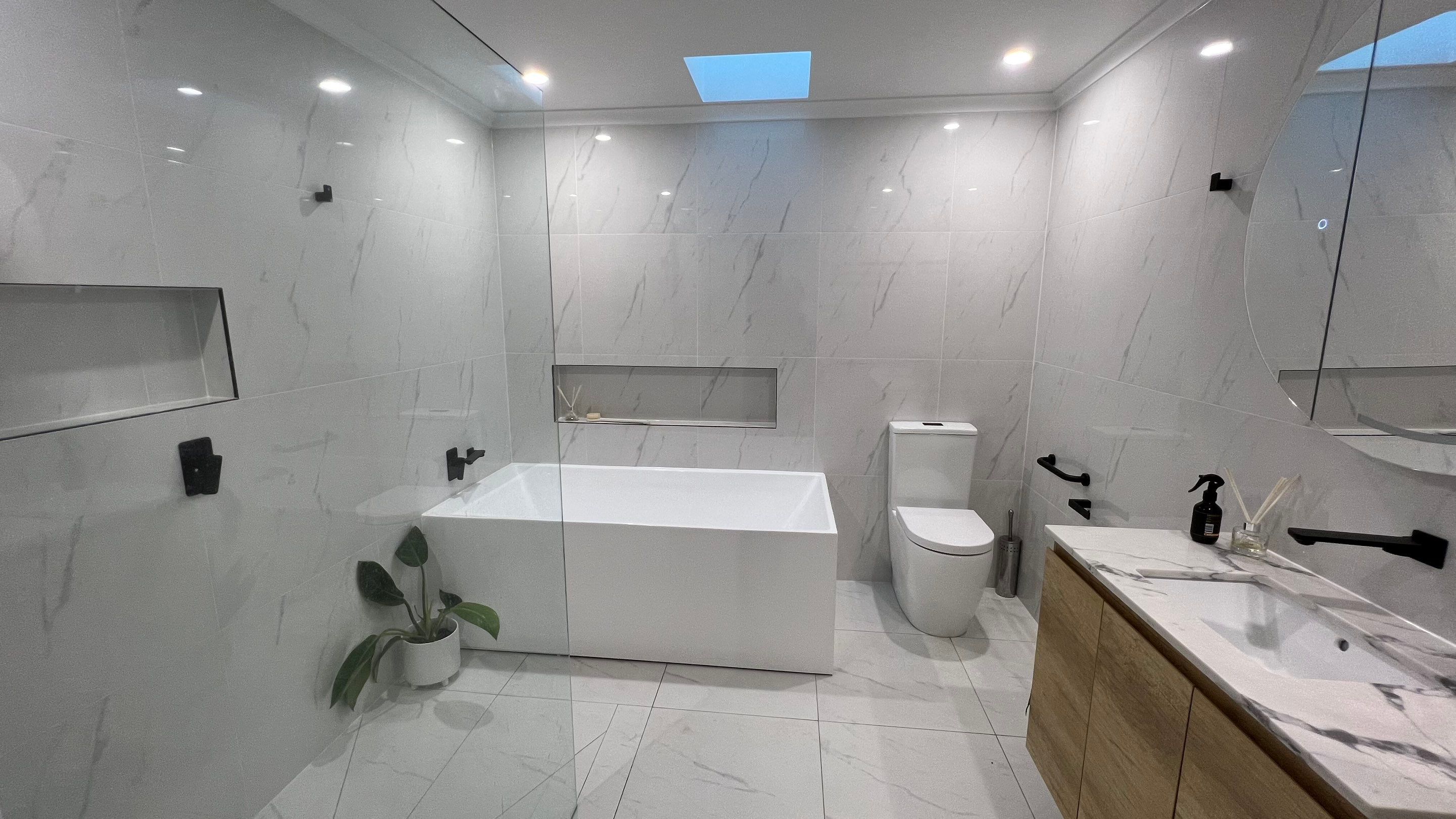 Separate Bathroom & Toilet Converted Into One Room by Re-seal Bathrooms