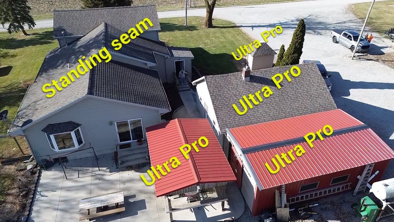 Standing Seam & Exposed Fastener Metal Roof Installation – Bluffton, IN by 4Ever Metal Roofing