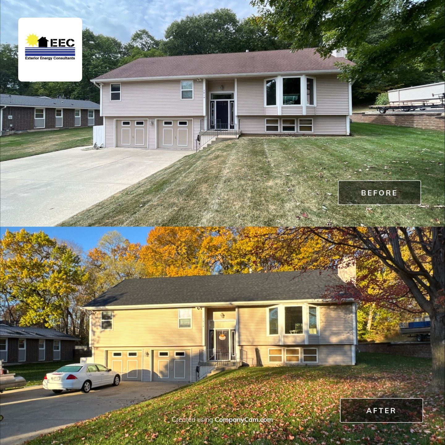 Had a storm and now a new roof! by EEC  Windows, Siding & Roofing 