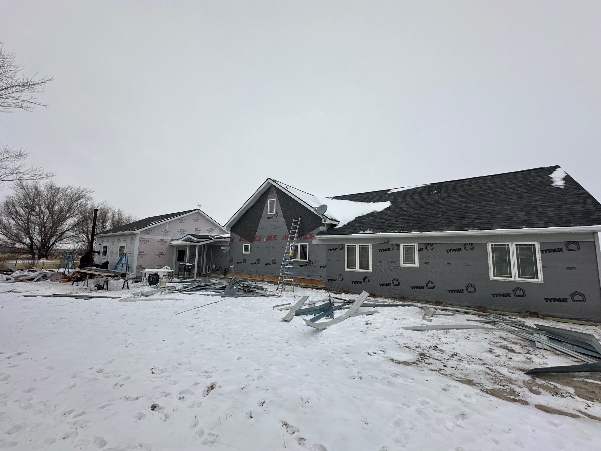 Residential Siding Replacement Project in Chinook, MT by swagg construction