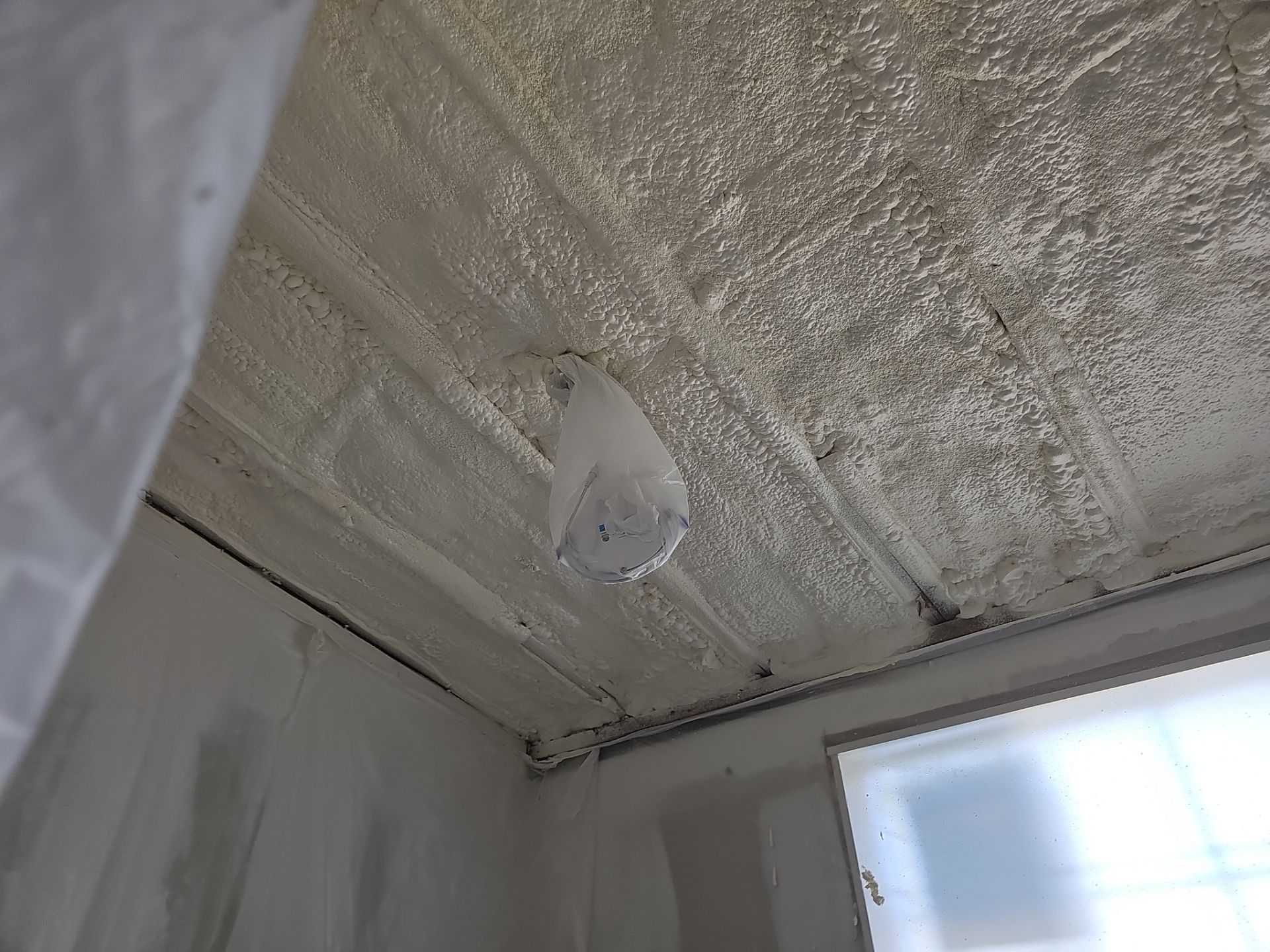 Basement Exterior Walls using Closed Cell Spray Foam by NYS Foam & Energy