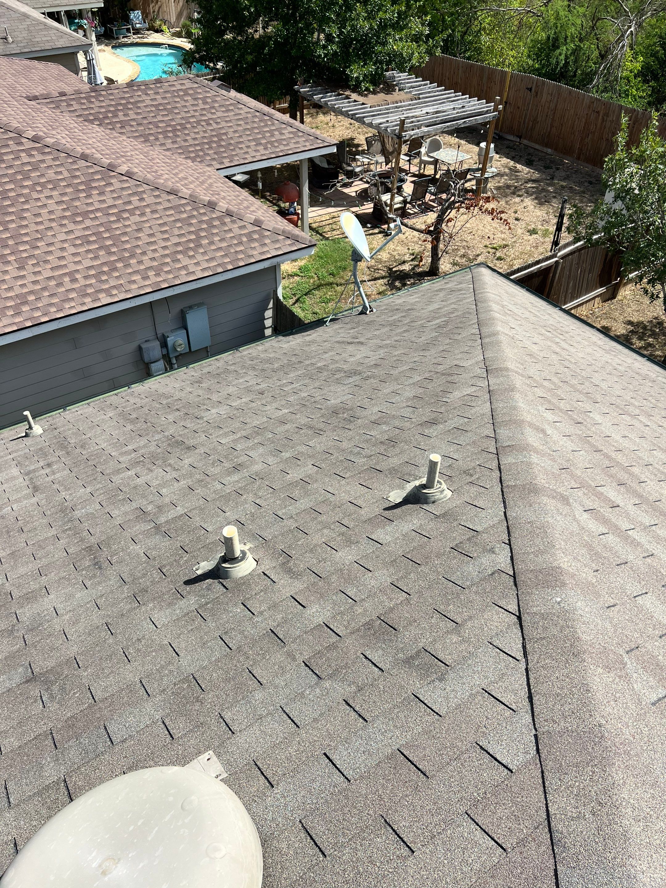 Hail Damage Roof Inspection using Roof and Drone Inspection by Premier Roofing and Contracting