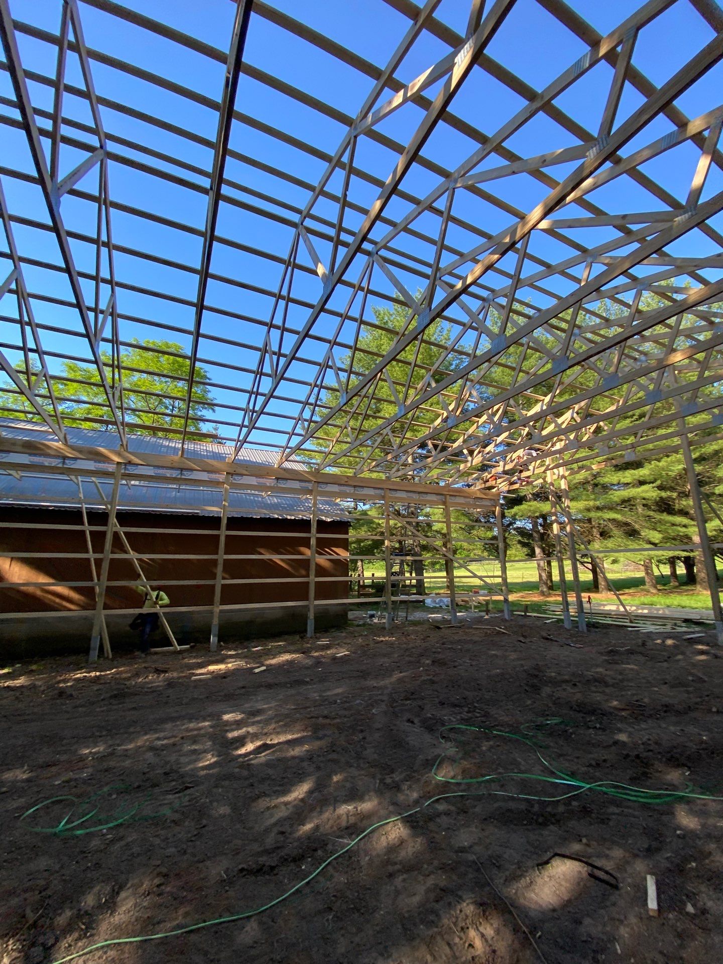 40'x50'x16' Pole Barn Project by The Barn Builders