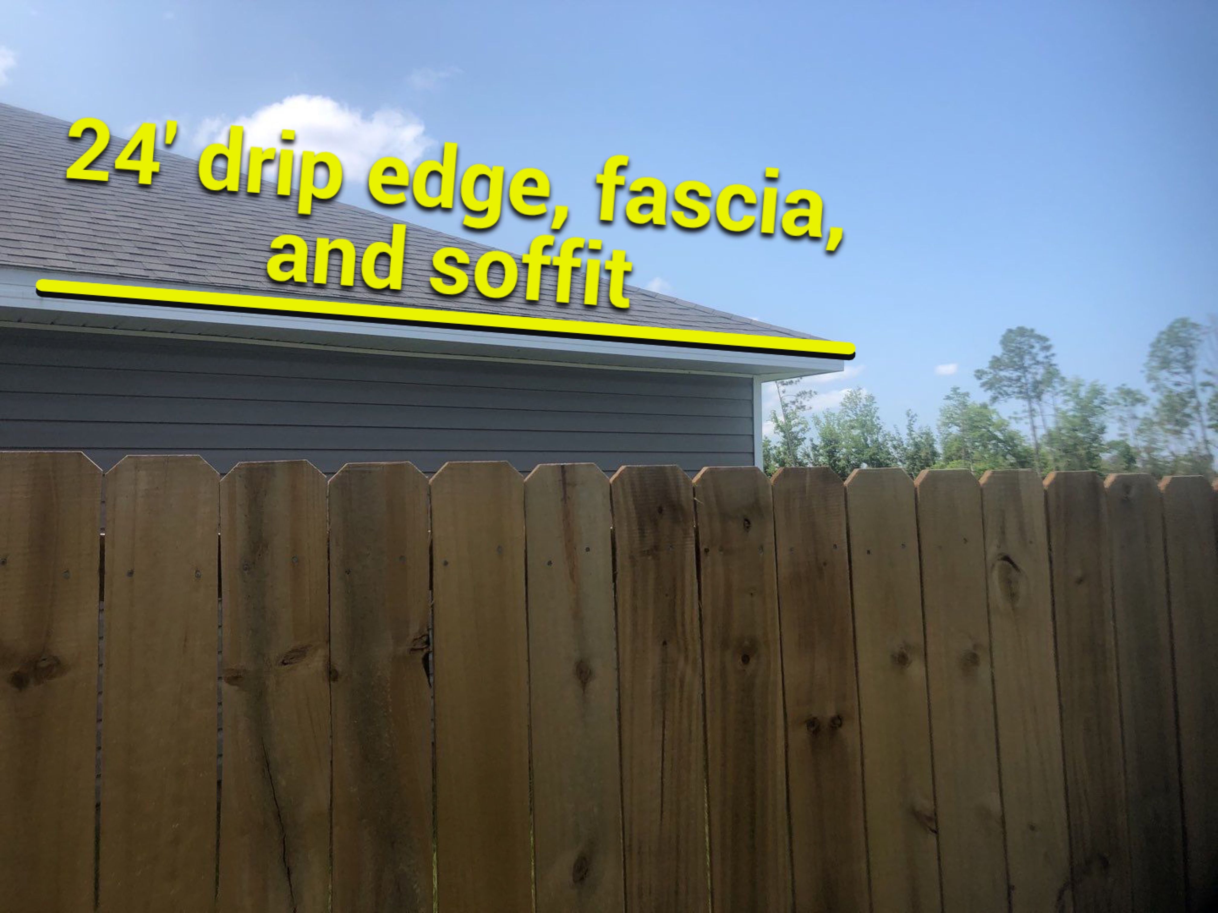 Gutter Installation using K-Style Seamless Gutters and Soffit and Fascia Replacement by Gutter Professors