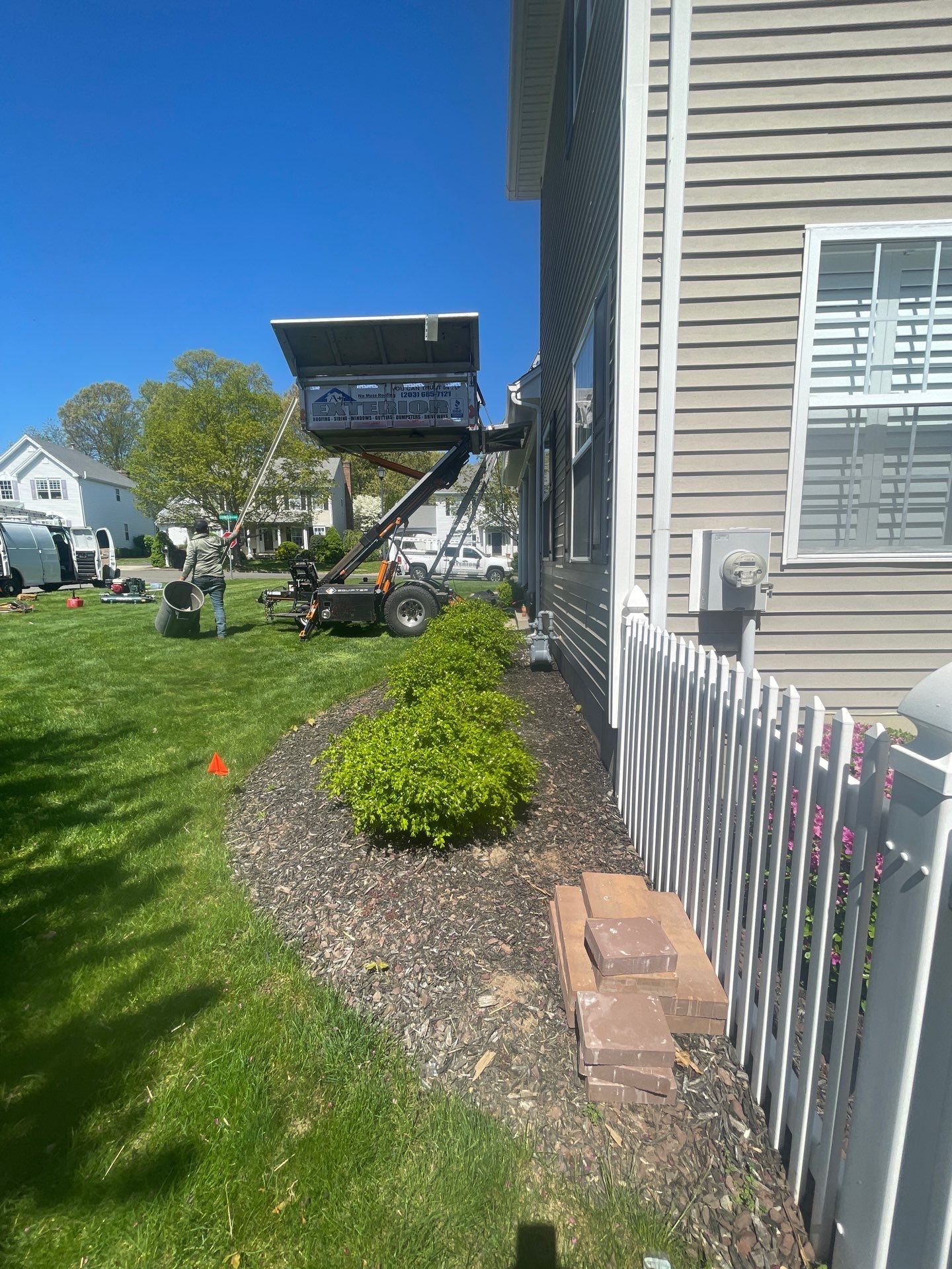 Residential Roofing Installation using Tamko Rustic Black by A Plus Exterior