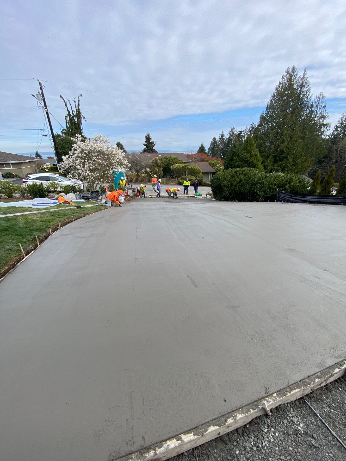 John | Stamped Concrete Driveway Makeover by Jireh Asphalt & Concrete Inc 