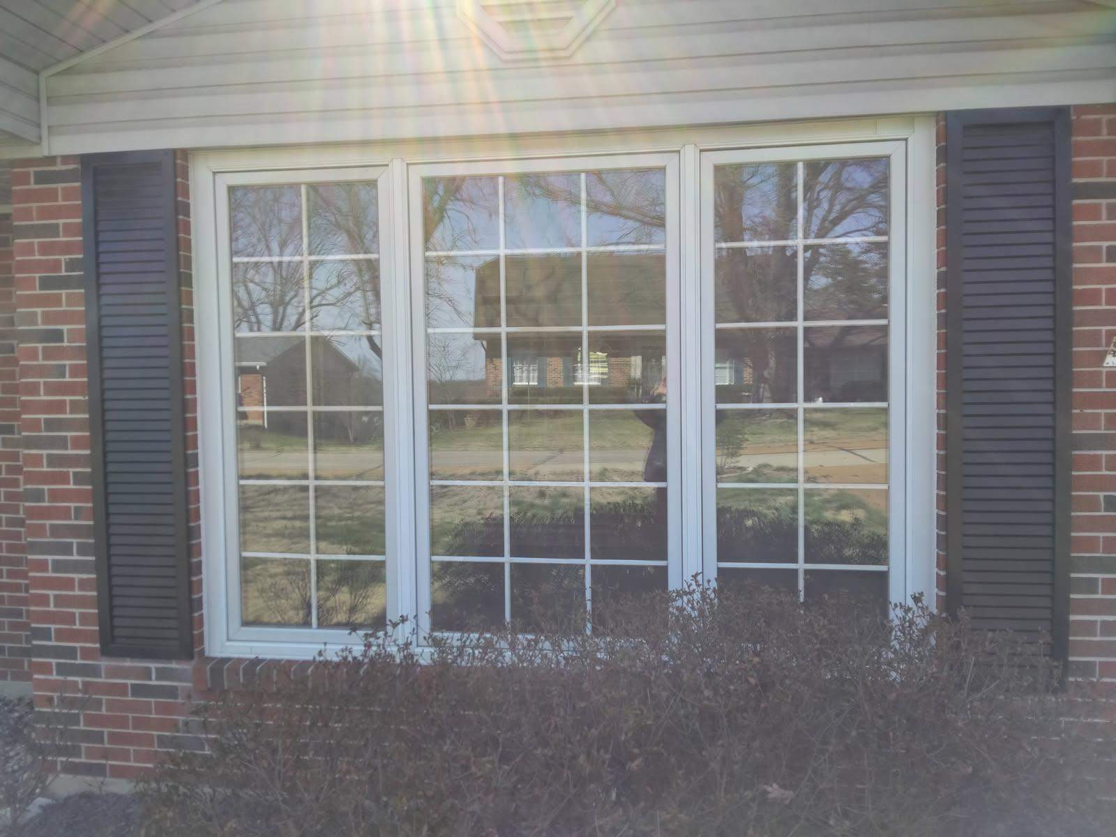 Exterior Metal Shutter Repainting - Fenton, MO by Legendary Services Company LLC.