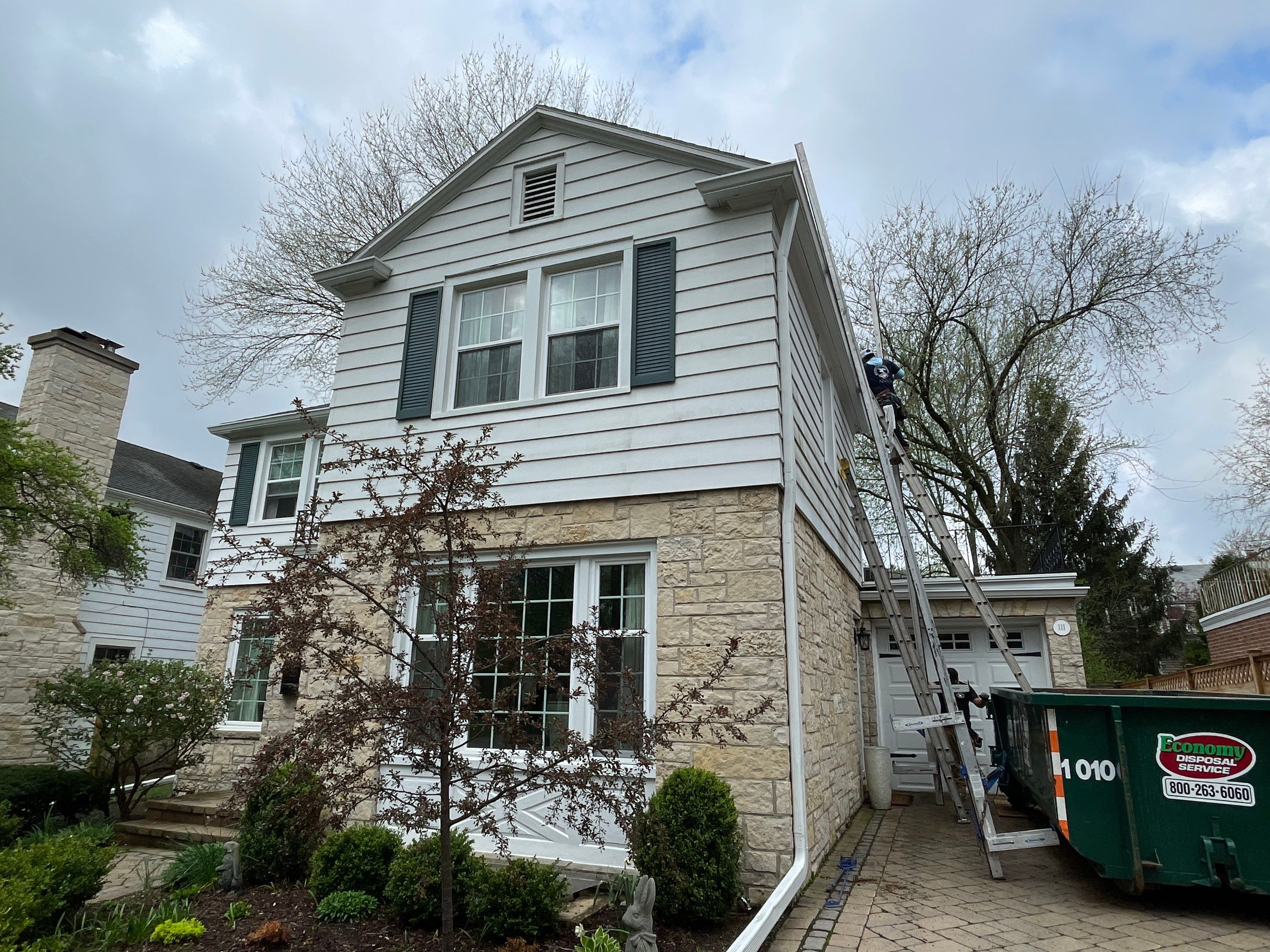 Full Vinyl Siding Replacement for Two-Story Wilmette Residence by Great American Exteriors