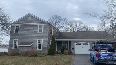 Residential Roofing Installation using Owens Corning Duration Slatestone Gray