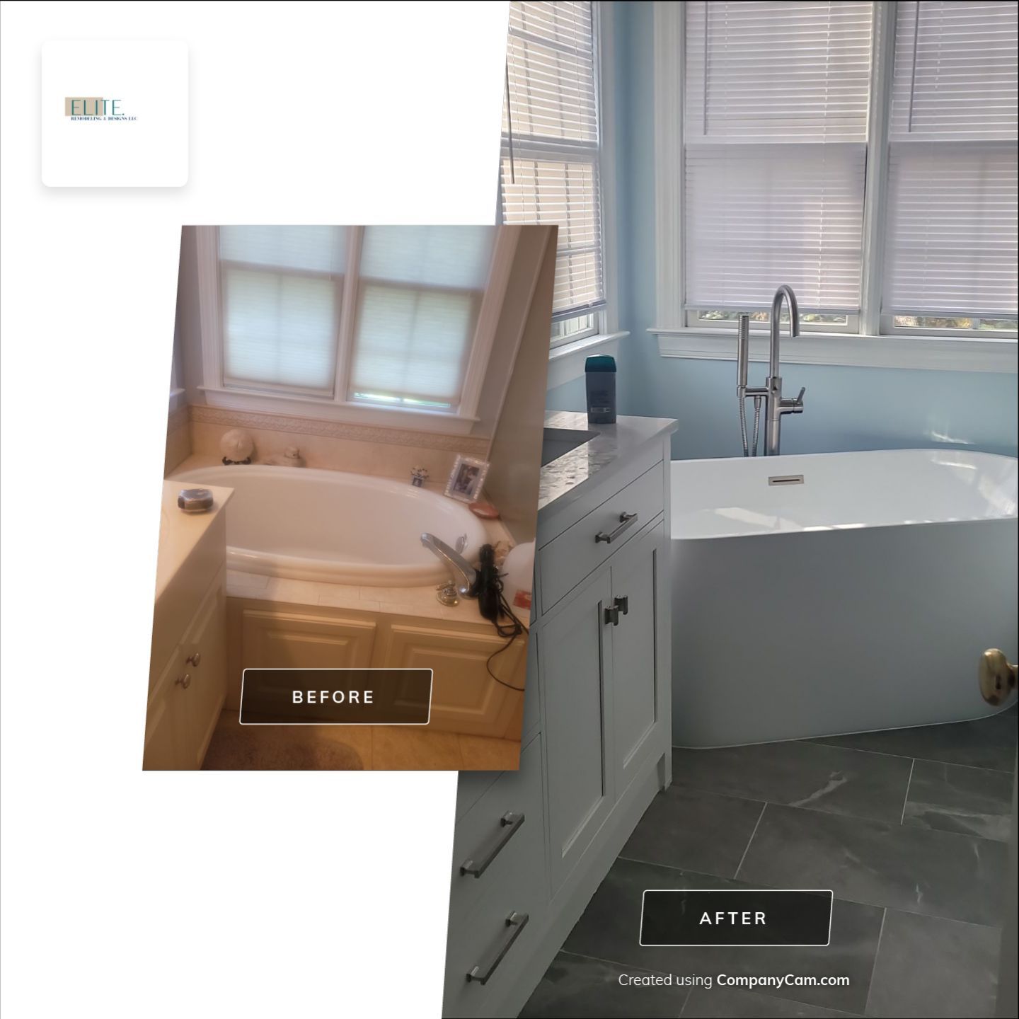 A Stunning Cary Bathroom Reimagined by Elite Remodeling and Design LLC