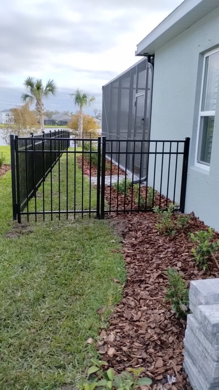 Aluminum Fence Installation using 3 Rail Aluminum Fence by Asap fence and gates, LLC
