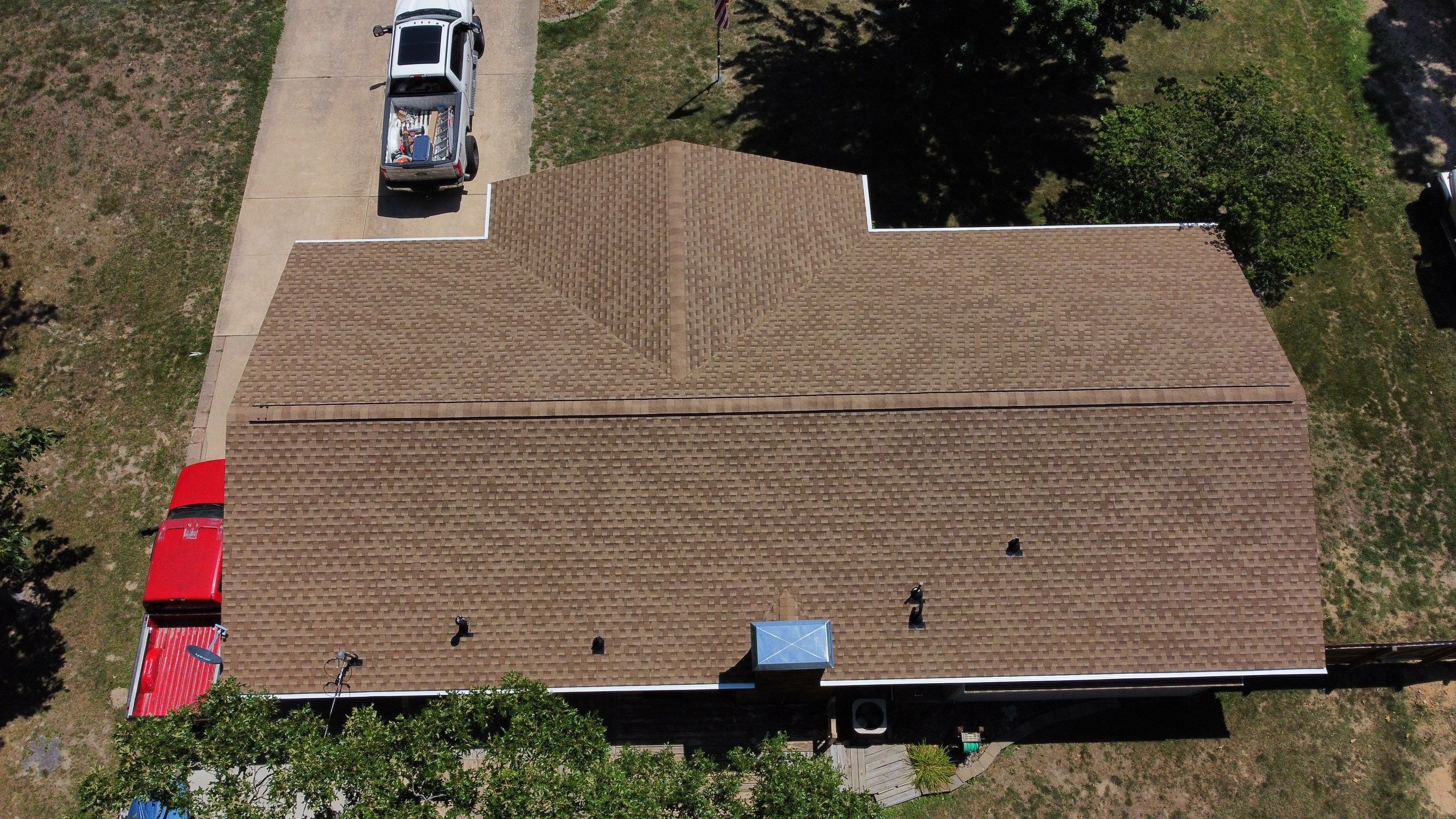 Residential Roofing Install - GAF Timberline HDZ Shingles - Color Shakewood  by Titan Commercial & Residential Roofing 