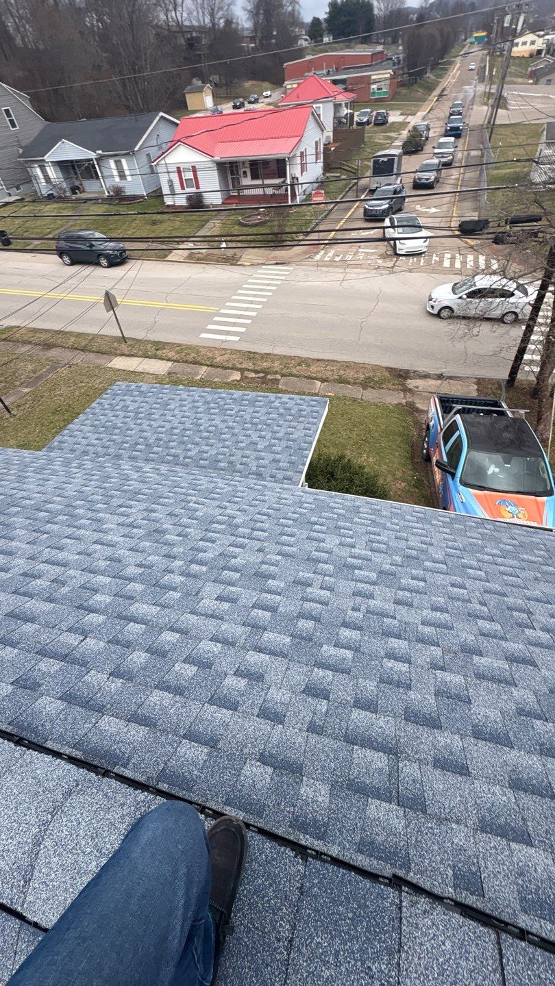 Residential Roofing Installation using GAF Timberline HDZ Biscayne Blue by Rainstoppers Roofing