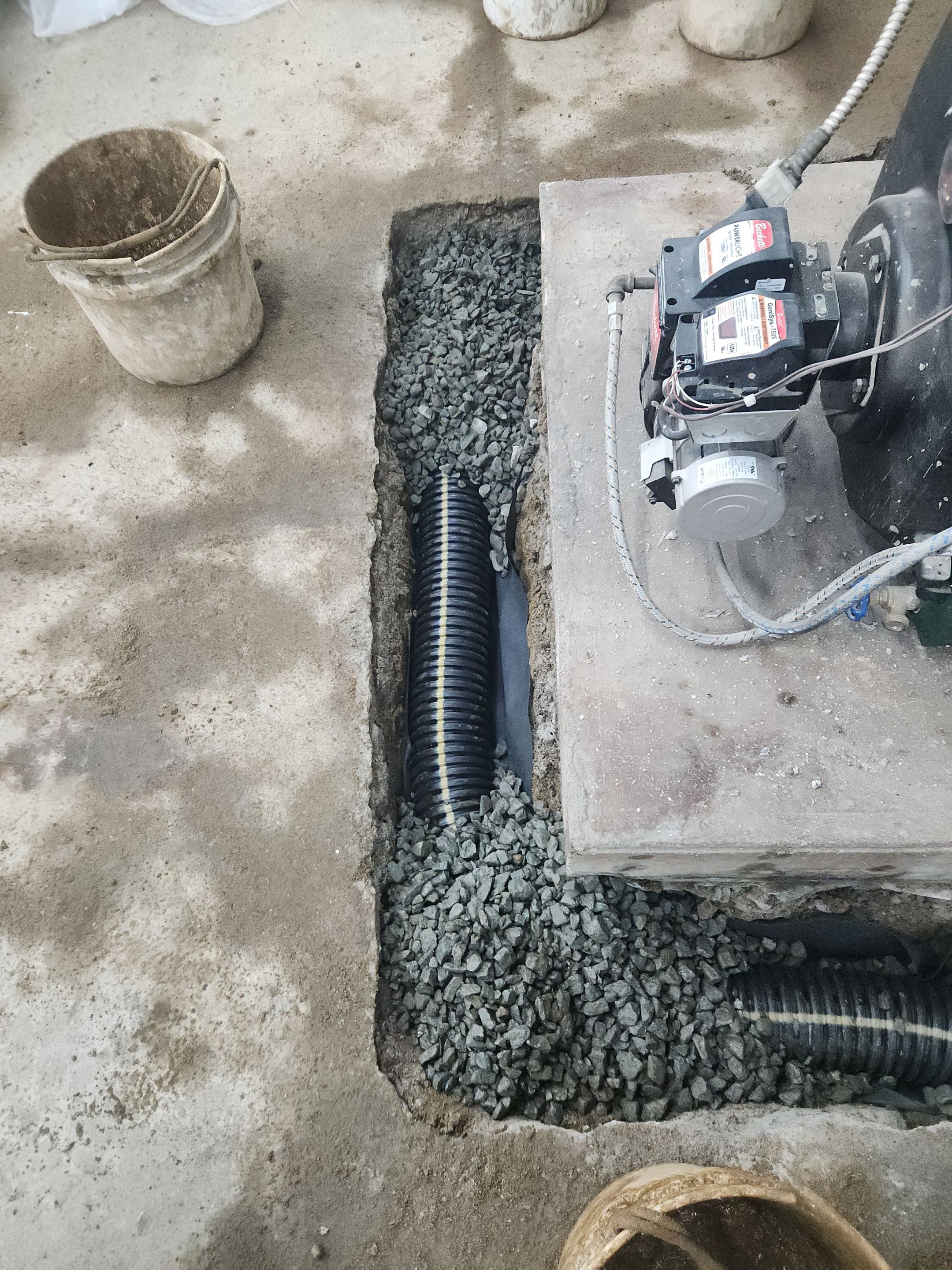 Interior French Drain Boonton NJ by Pure Service Pro, LLC 