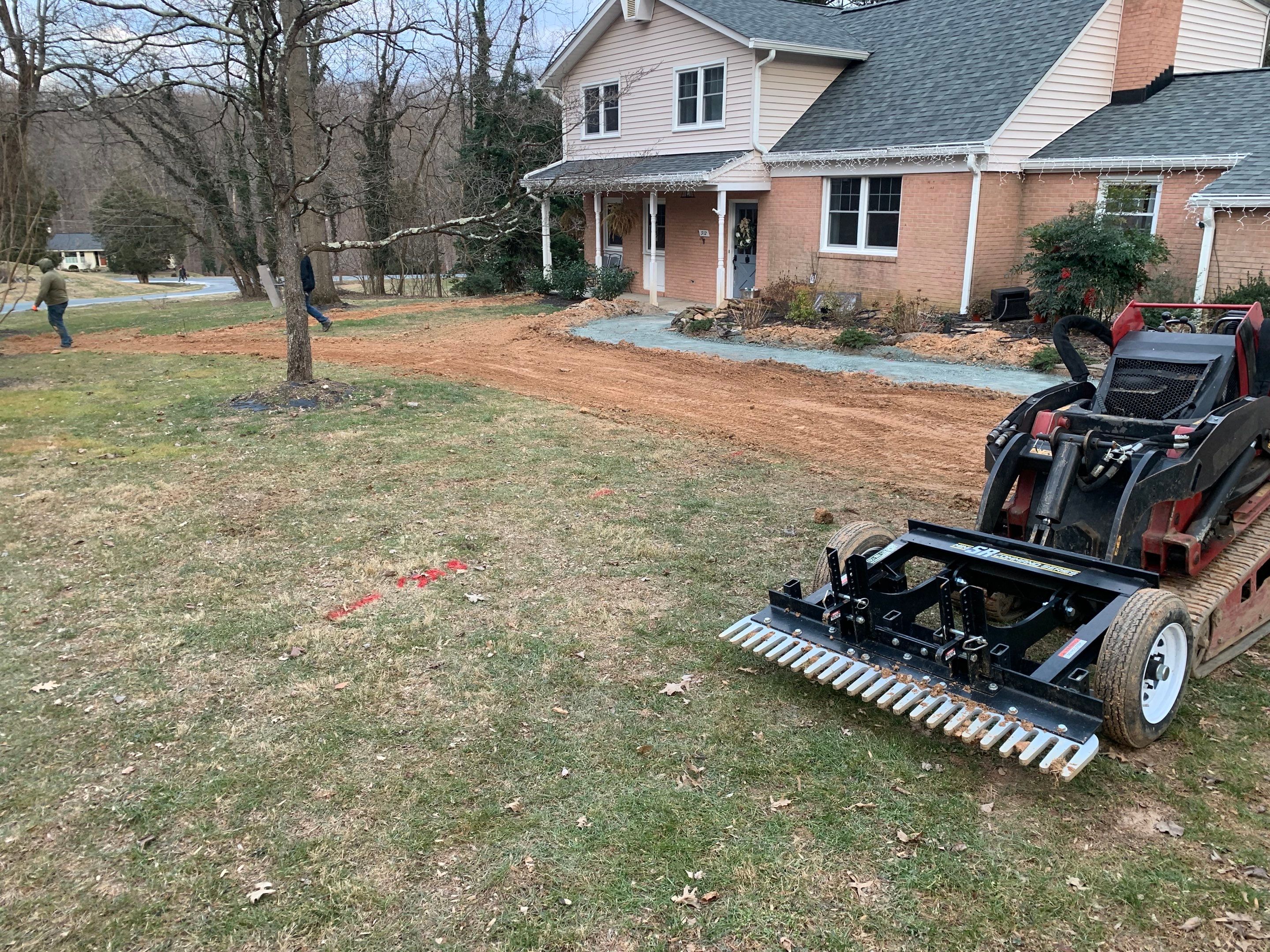 Front Walkway Remodel using Techo-Bloc Pavers by The Smet Companies, LLC