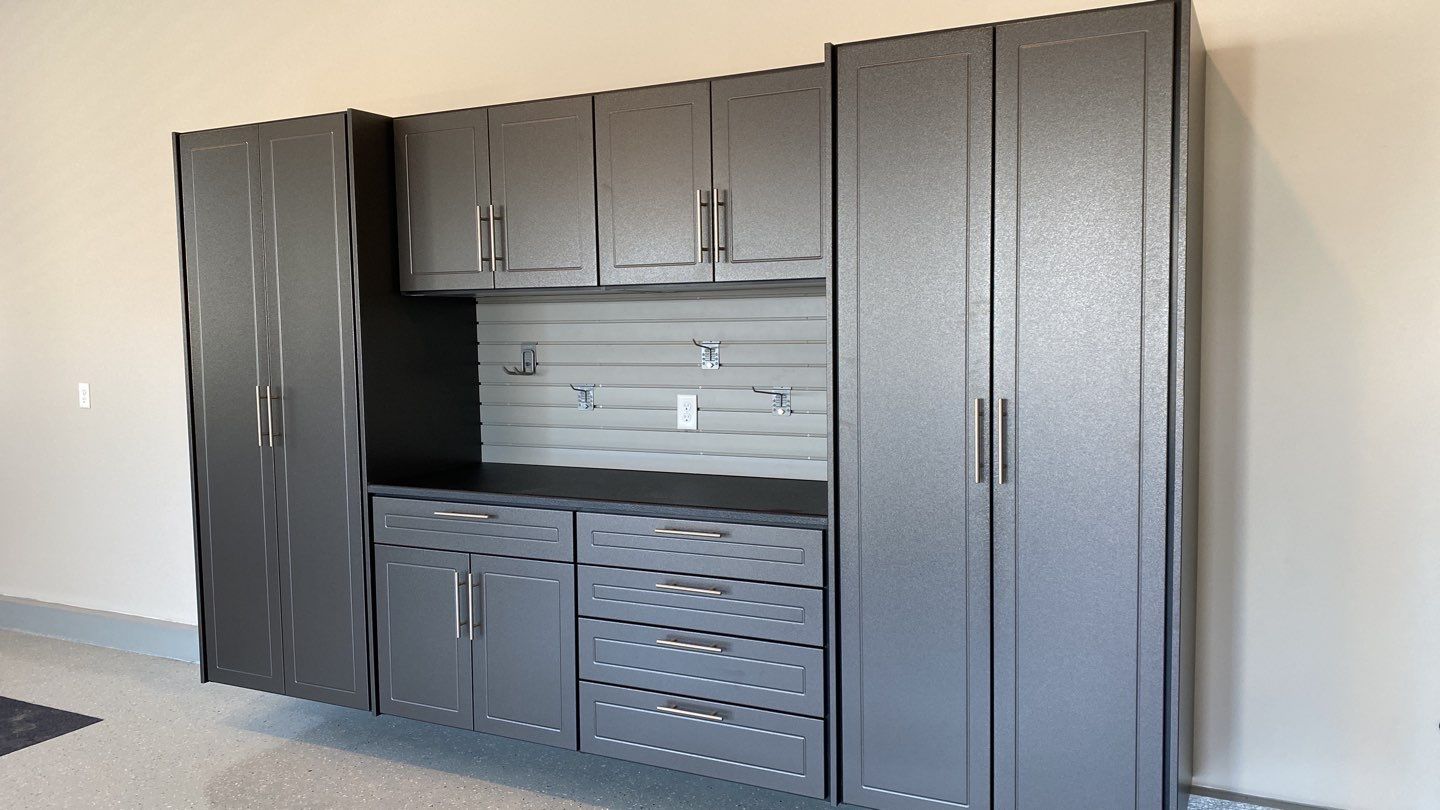 Monte L. adds storage to garage! by Banner Garage