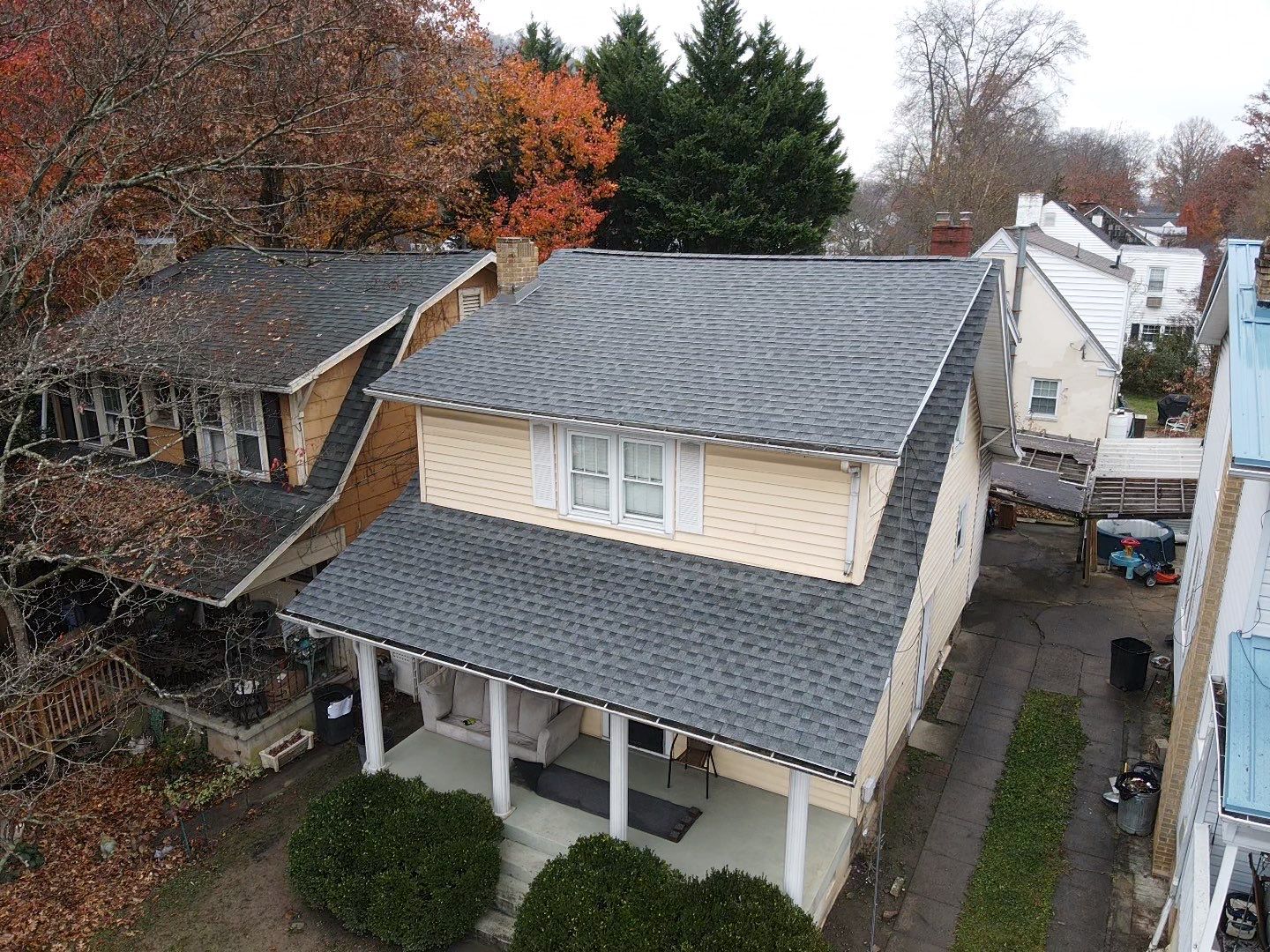 Residential Roofing Installation using GAF Timberline HDZ Pewter Gray by Rainstoppers Roofing
