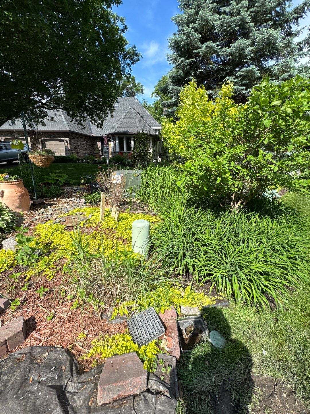 Buried Yard Drainage Installation in Plymouth, MN by Waterproofing Northeast