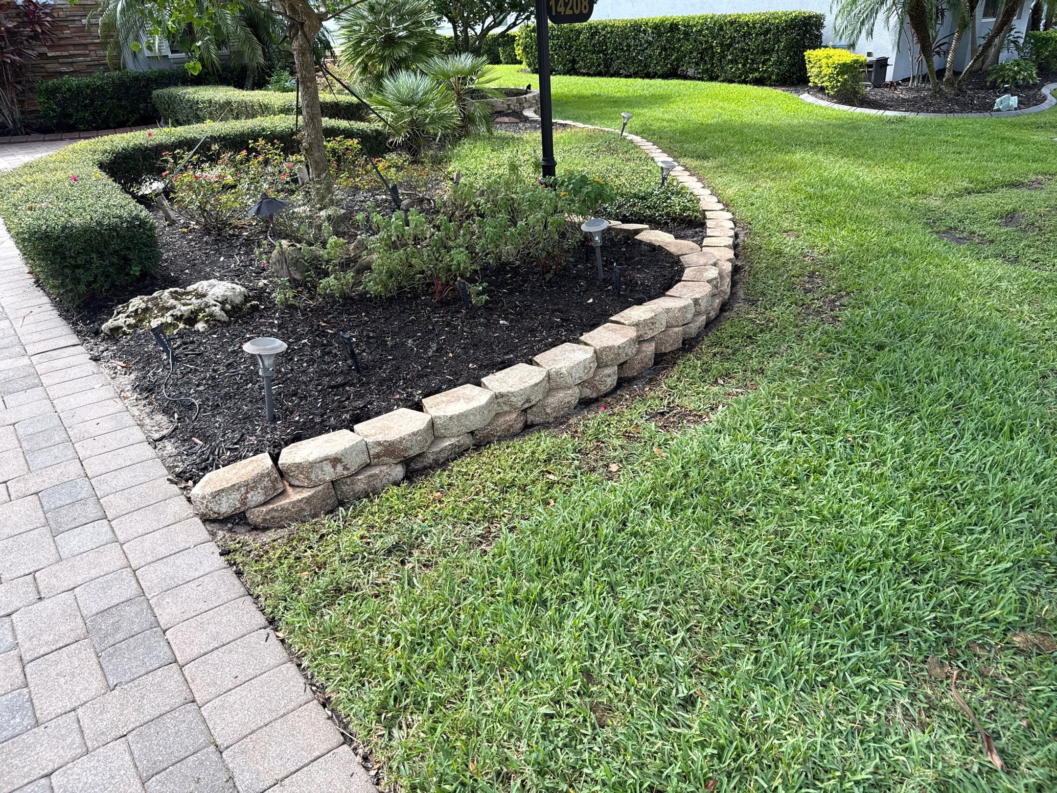 Tile Roof, Paver Pool Deck & Flowerbed Curbing Cleaning | Winding River Bradenton, FL Transformation by Sunshine AquaWash
