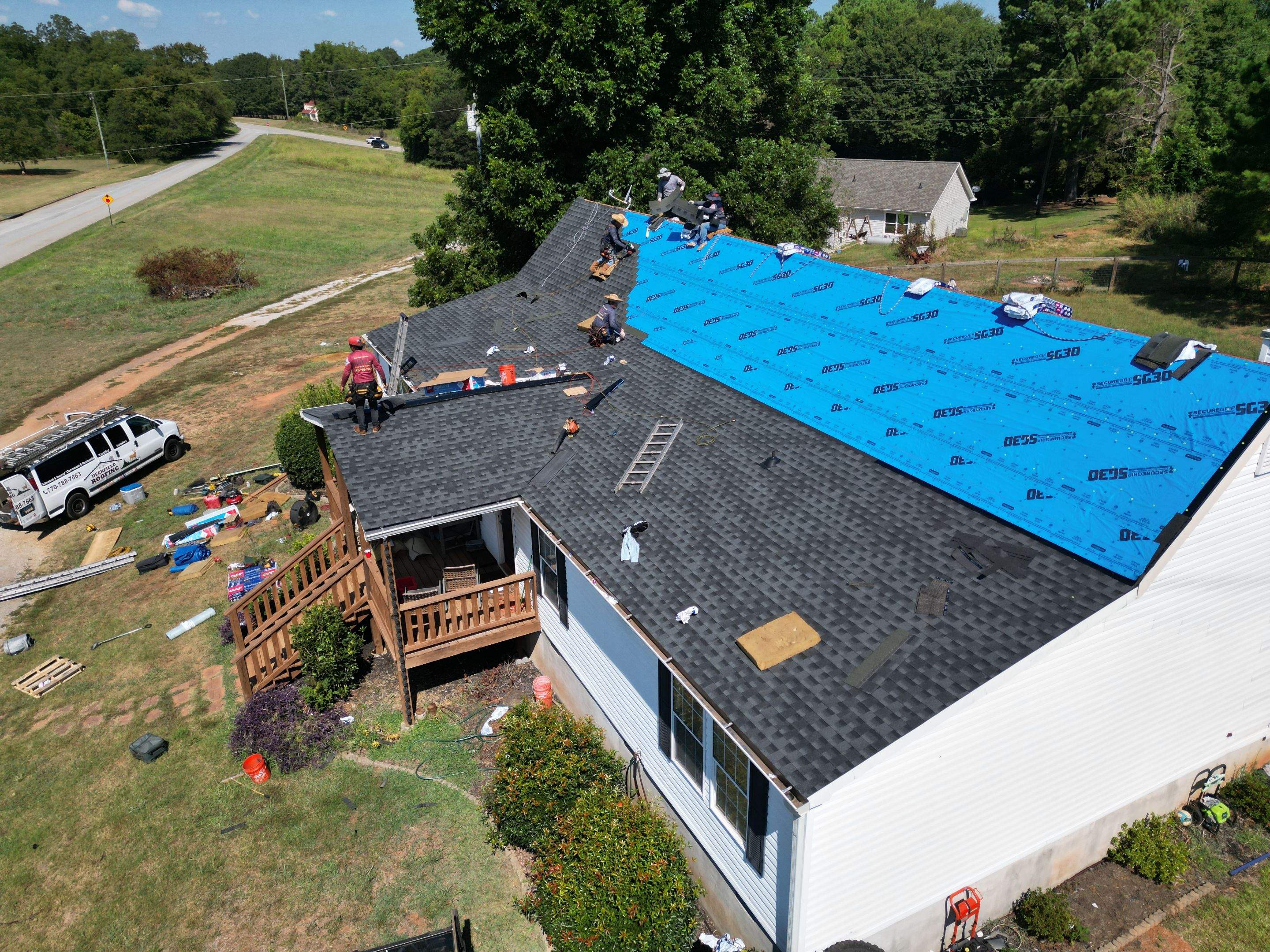 Half roof replacement  by Deerfield Roofing LLC