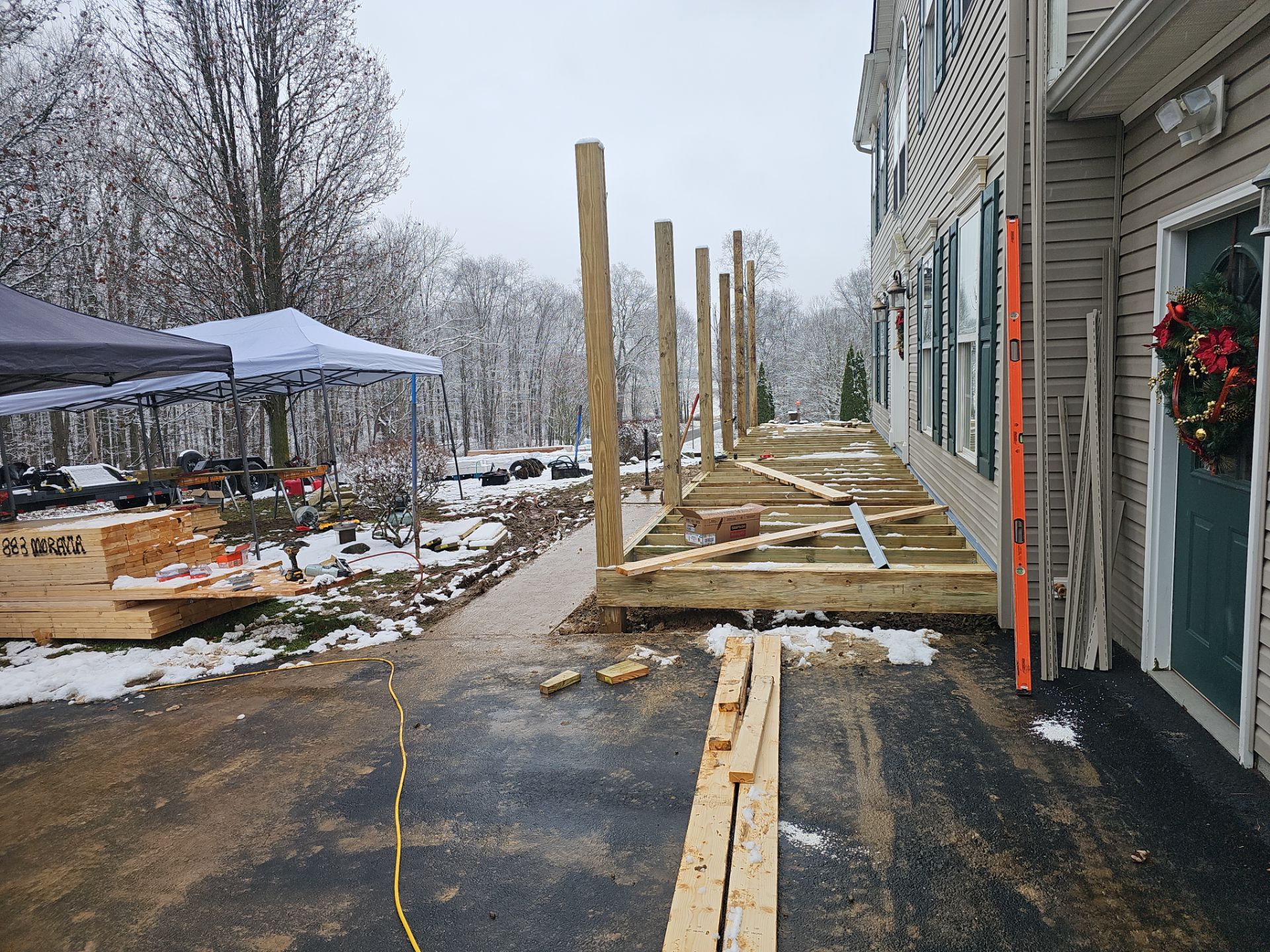 Porch by Cousins Roofing Siding & Decks
