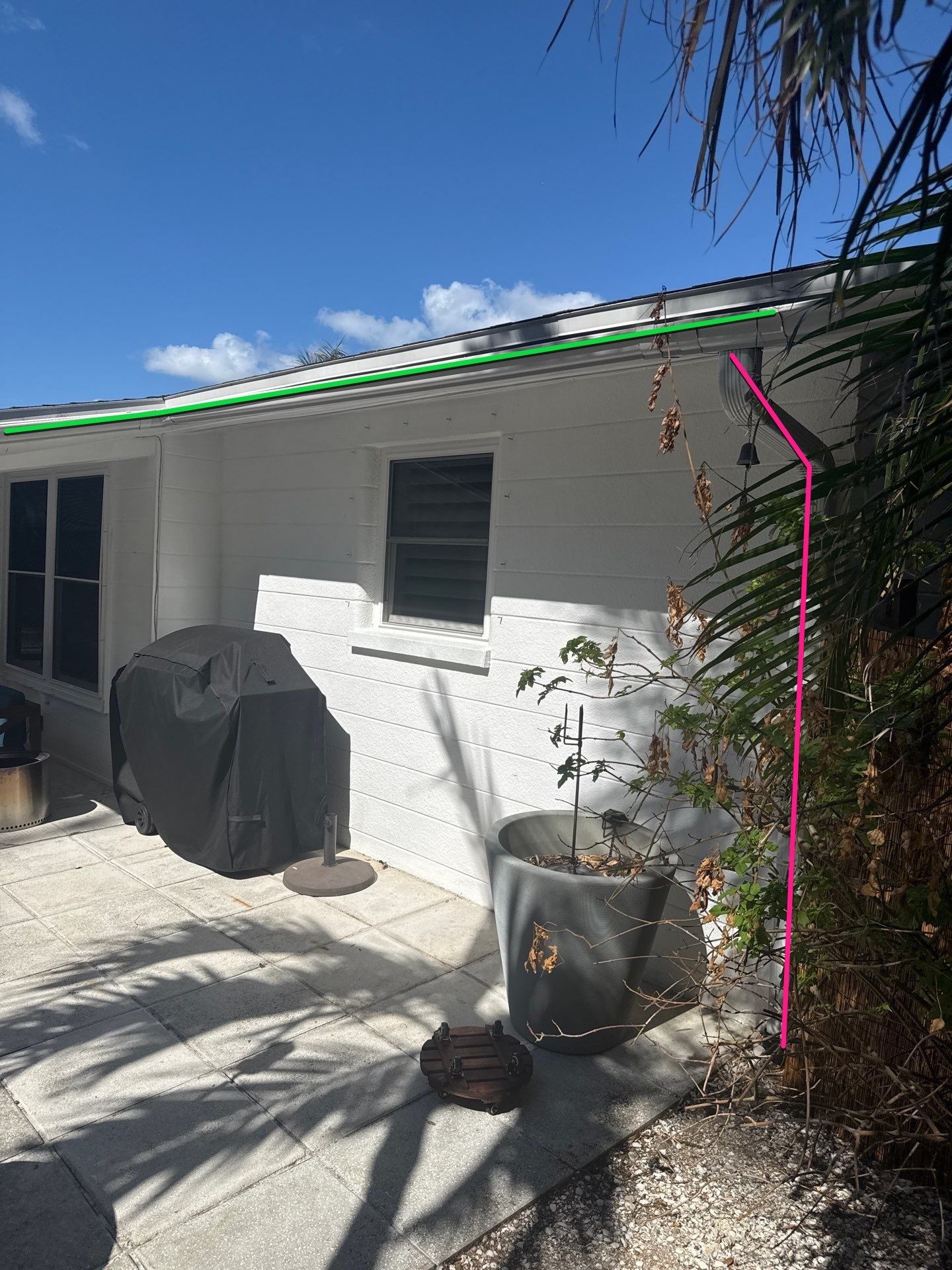 White 6-Inch Seamless Gutters in Osprey FL by Gutter Professors