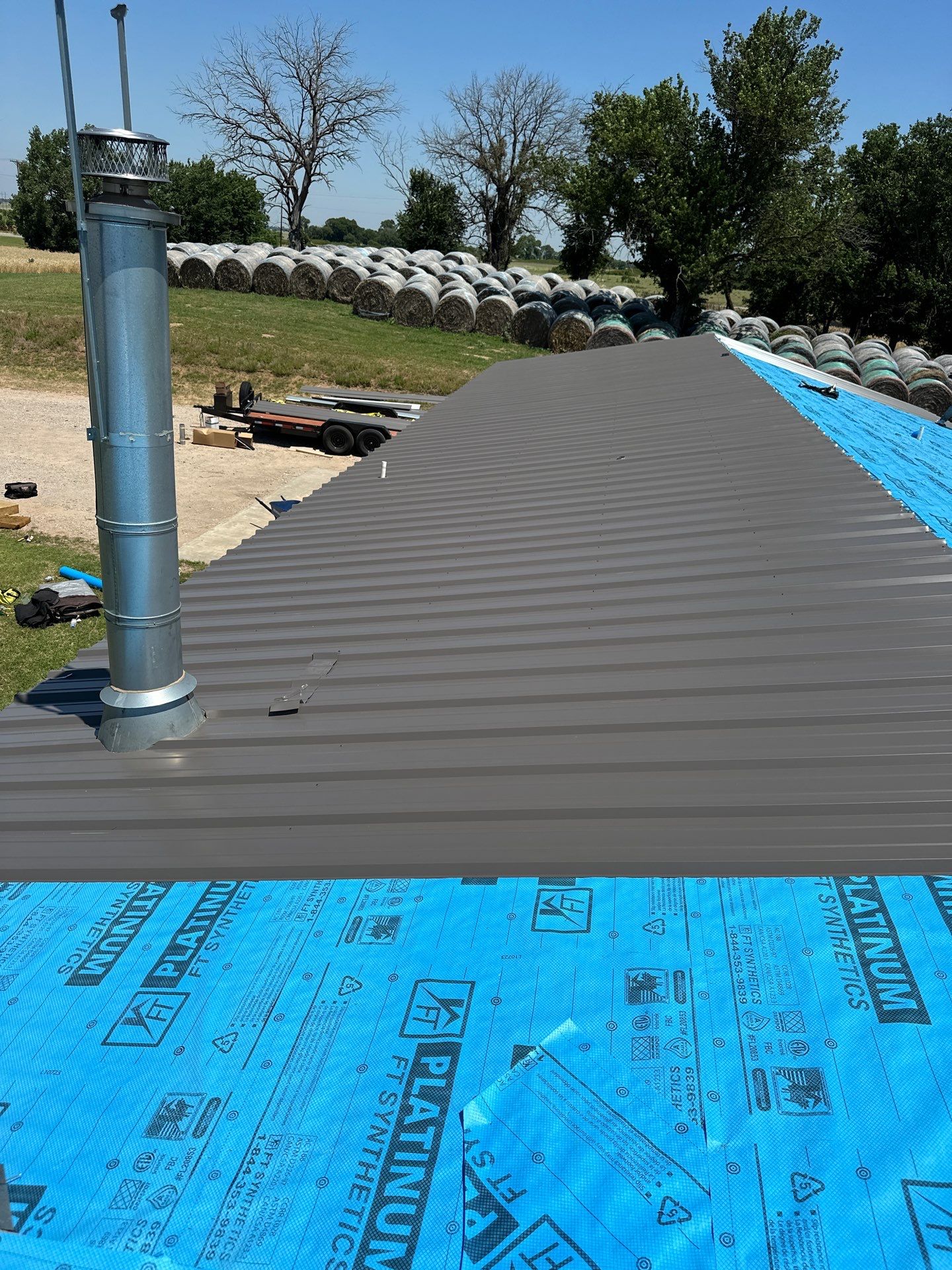 Metal Roofing using R-Panel Metal by Castillo Roofing
