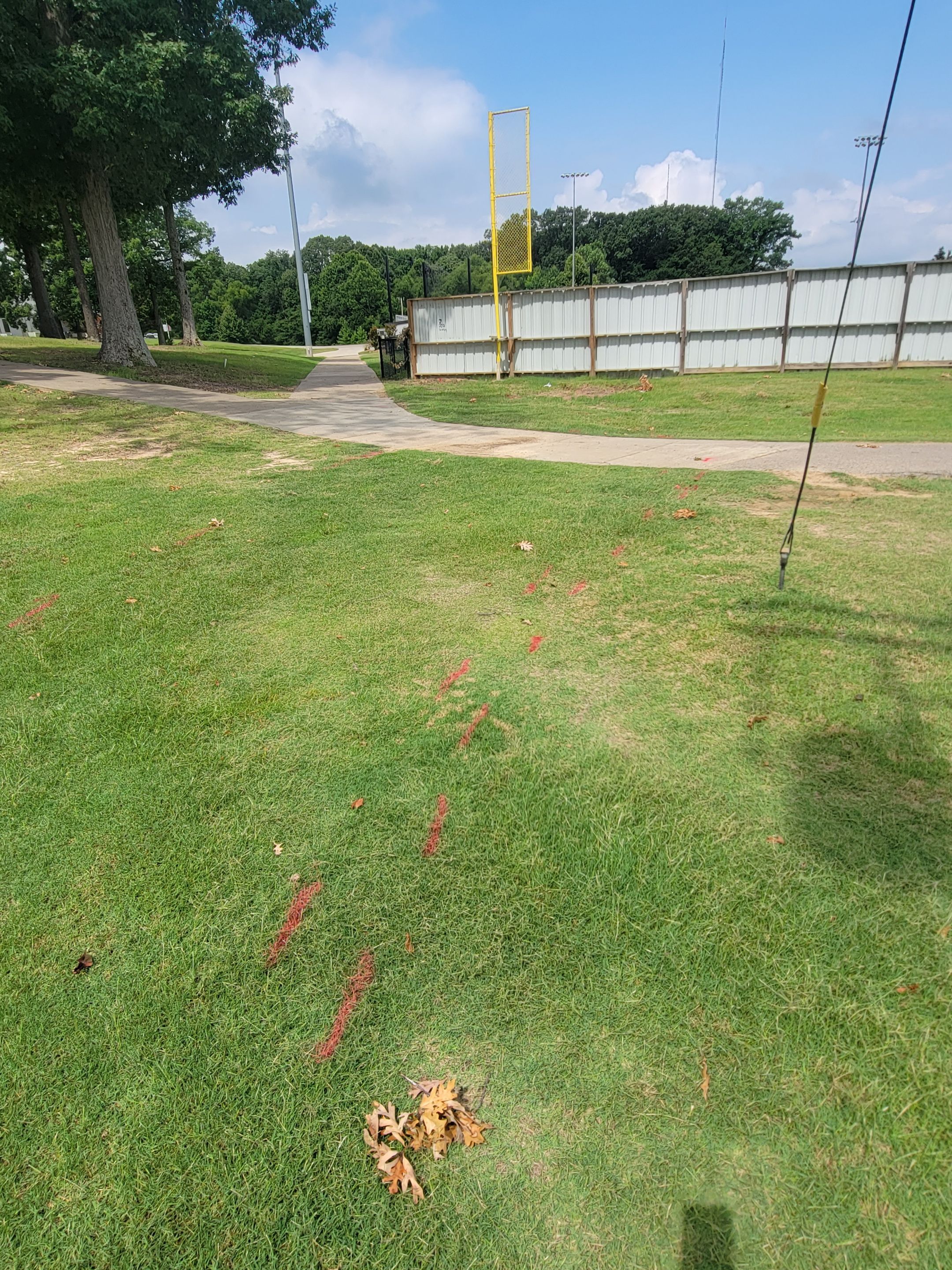 School Locate for Athletic Field Upgrades by Alsip Locating Service, LLC
