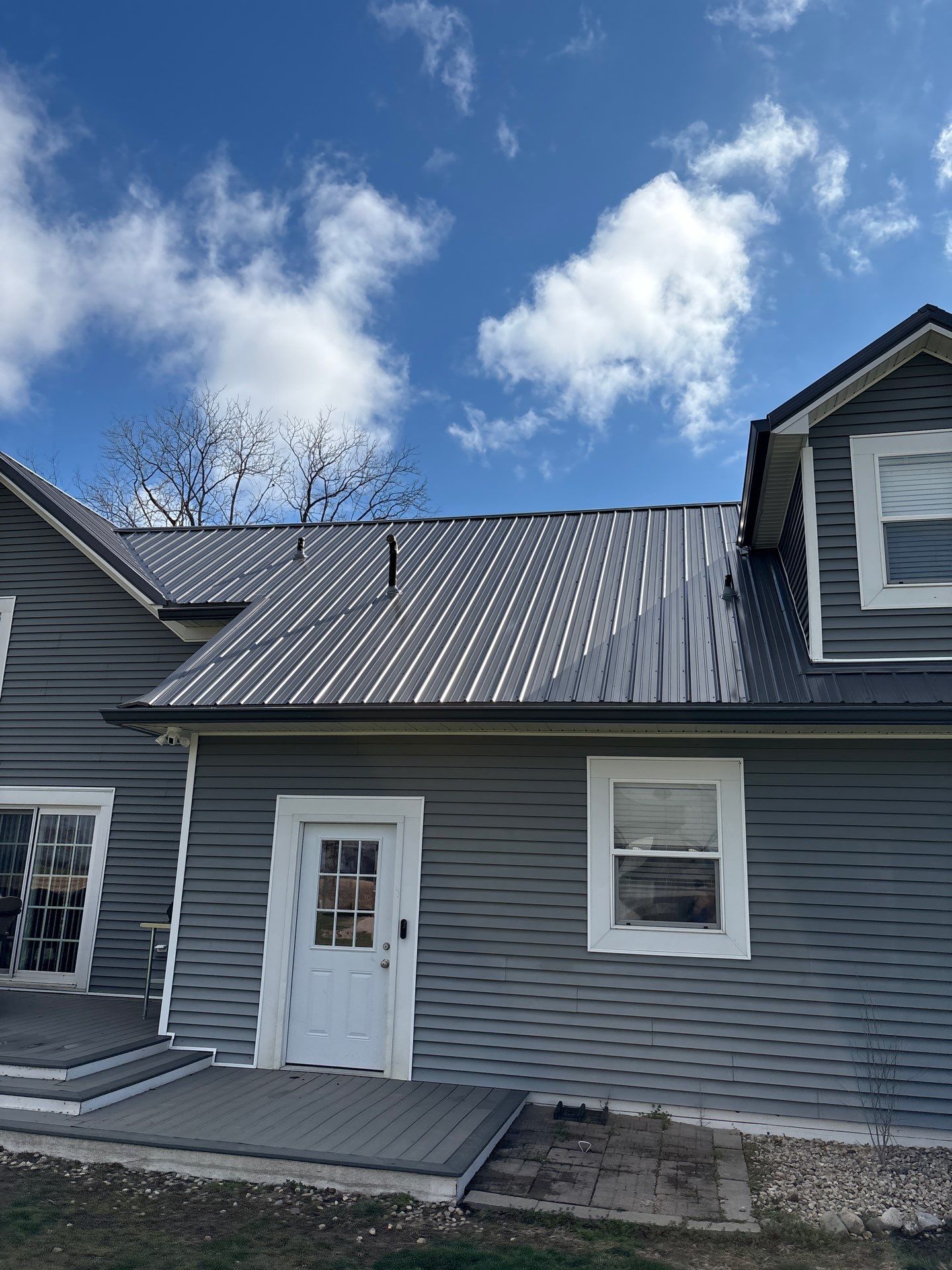 Classic Rib Metal Roofing - Charcoal by Hoel Roofing & Remodeling