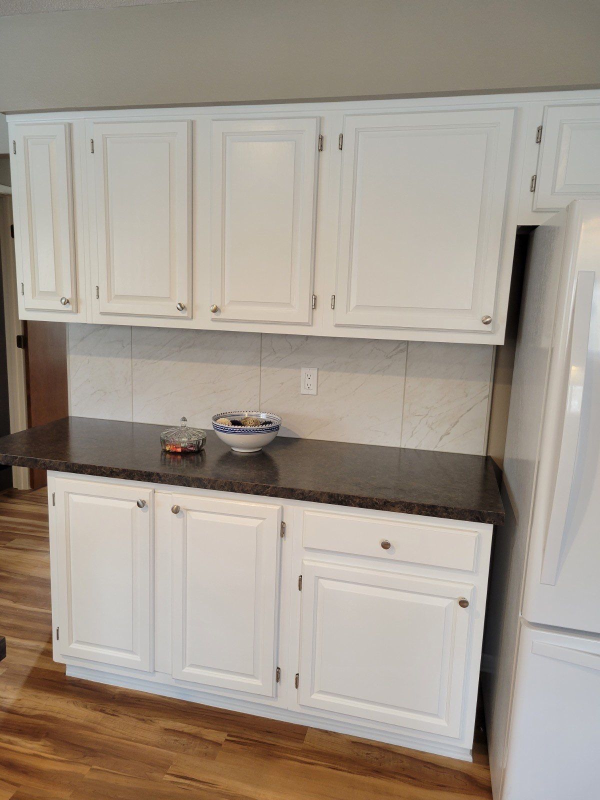 Kitchen Cabinet repaint by Cutting edge painting 