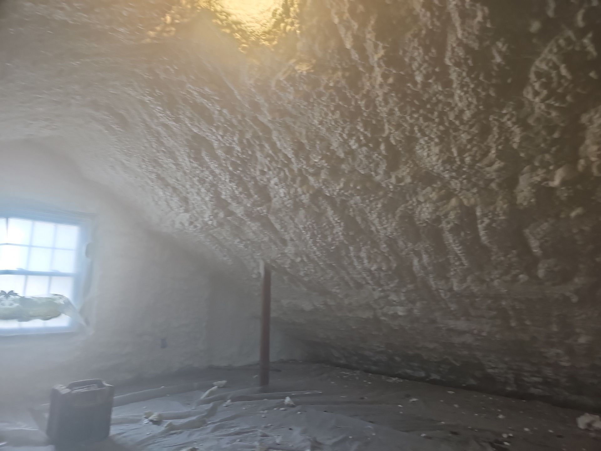 Attic Insulation using open cell spray foam by NYS Foam & Energy
