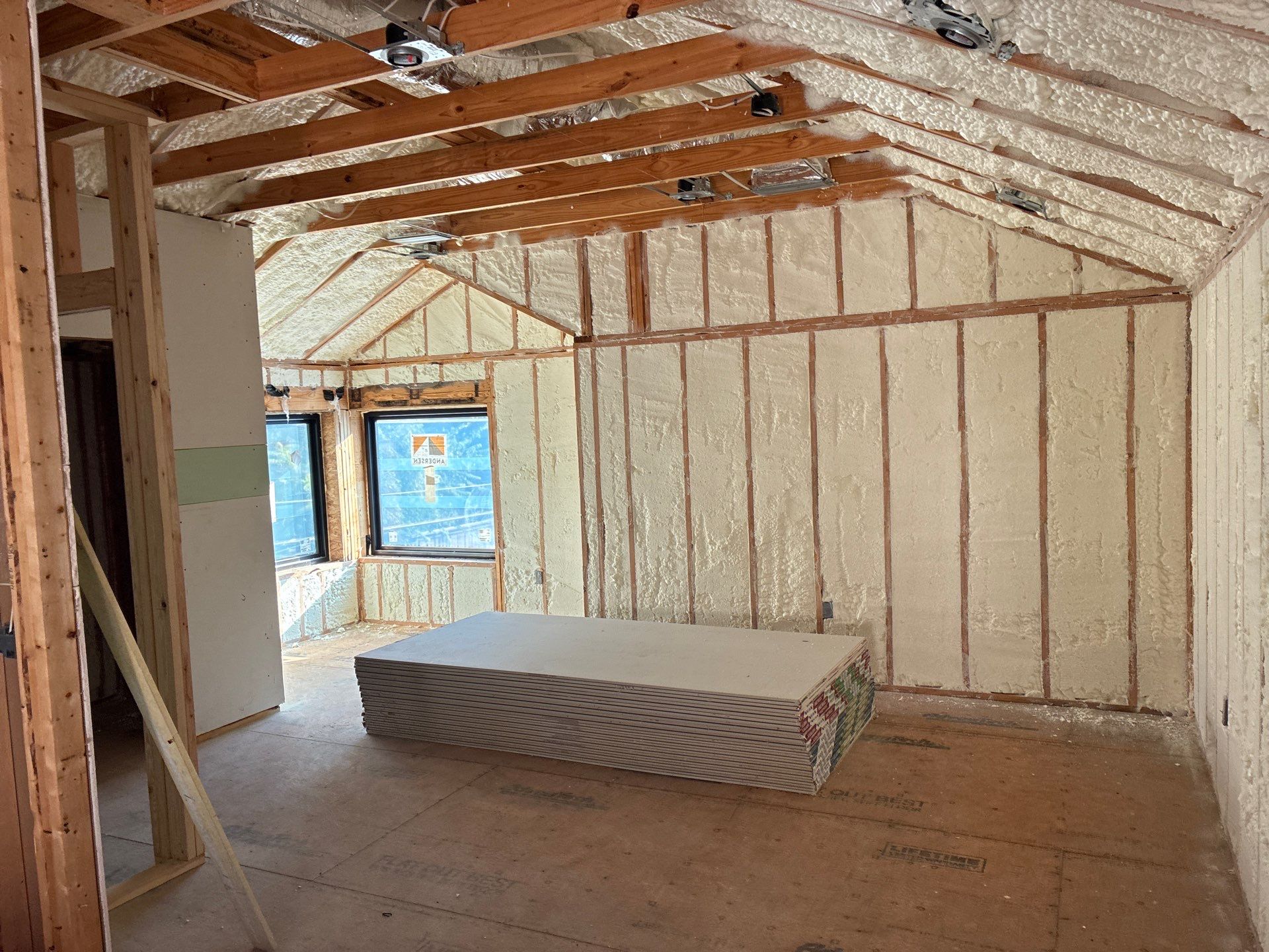 Fully encapsulated Dallas custom home  by Apex Insulation Solutions