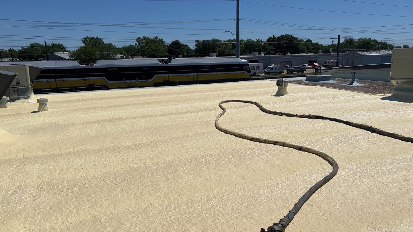 Foam & Metal Roof Restoration – Thermo Sensors (Garland, TX) by All Star Roofing LLC