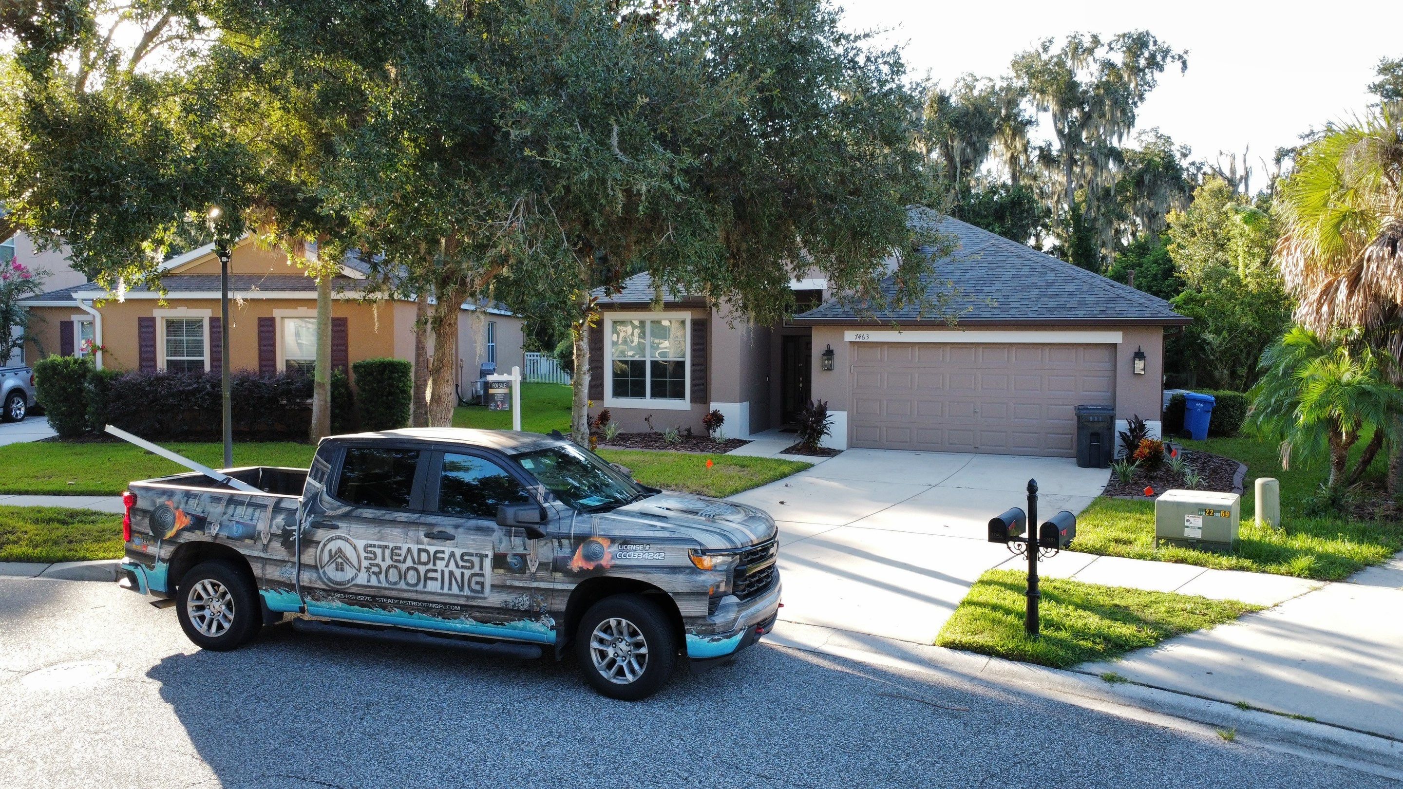 Roof Replacement in Fish Hawk, FL by Steadfast Roofing 