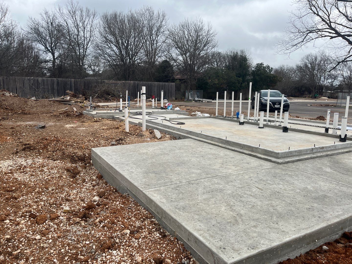 5000 gallon Wimberley Community Welcome Center using Meridian 5000 gallon, 30 degree pitched roof, silo style by Hill Country Rain Water