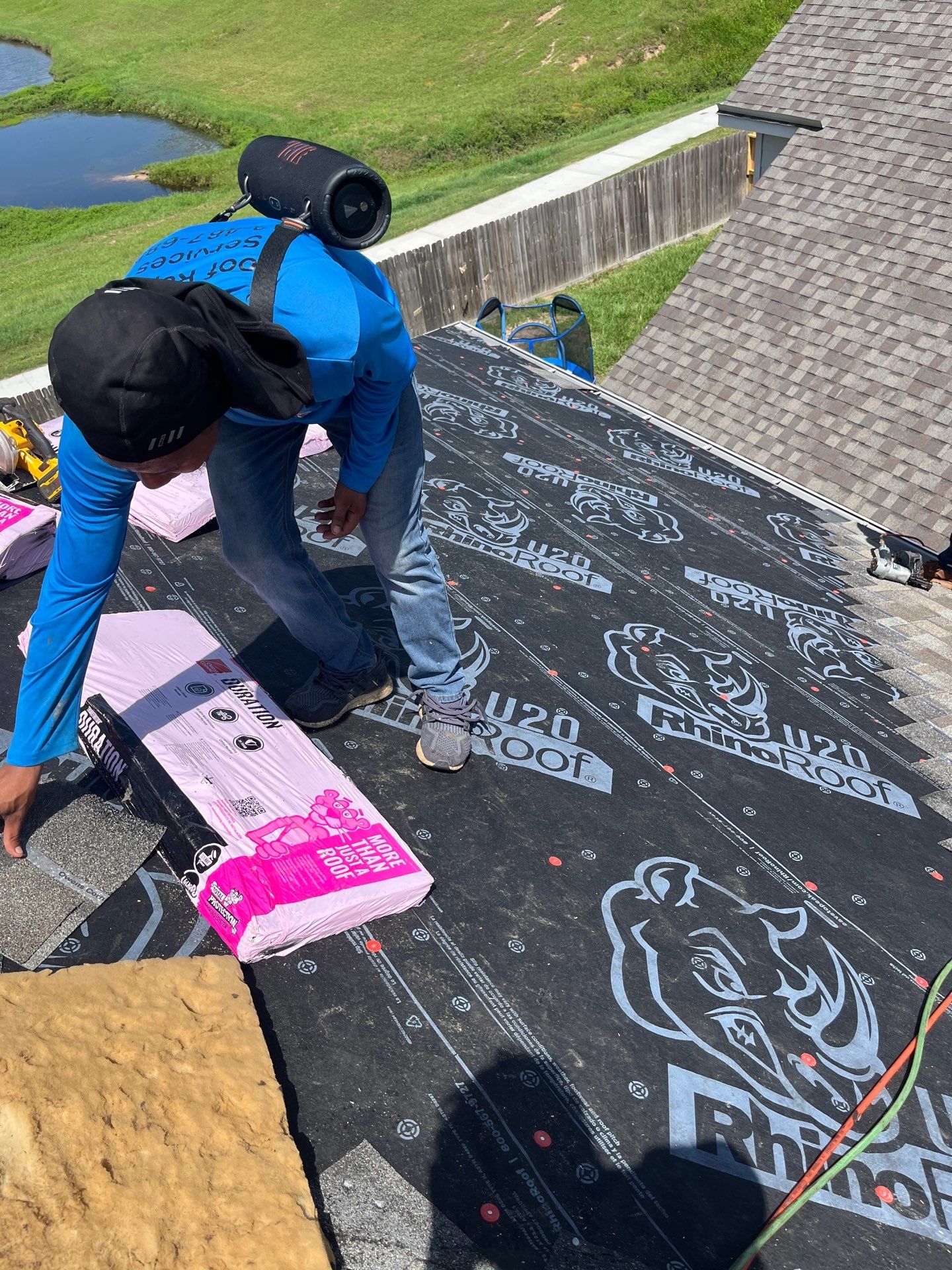 Residential Roofing Installation using Owen's Corning Duration (Lifetime) Shingles by Roof Repair Company