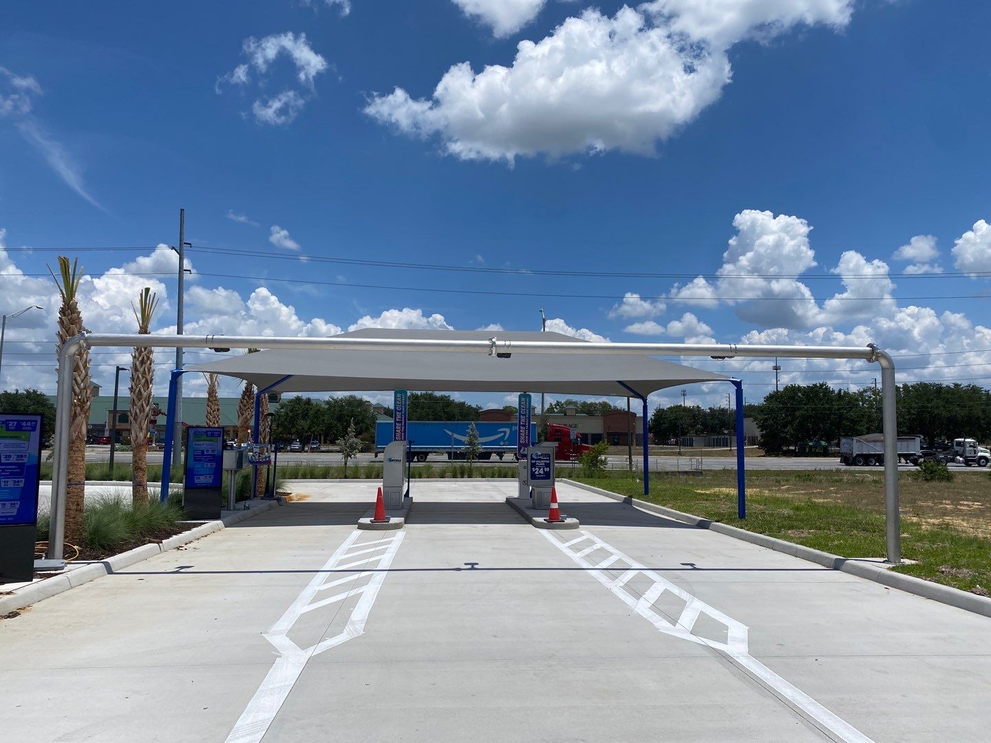 Pylon Sign and Channel Letters for Waters Car Wash by SignCrafters