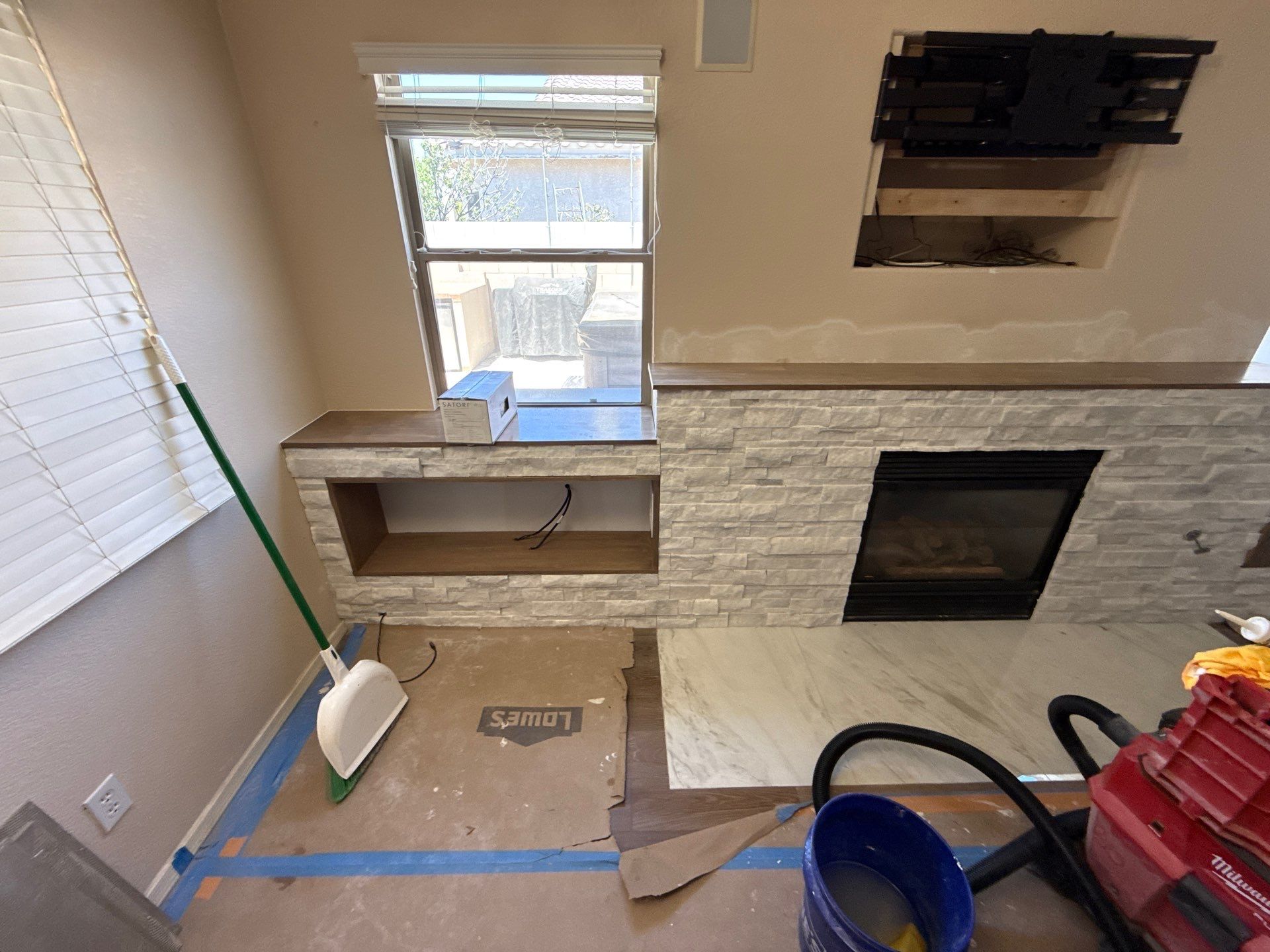 Meadview Fireplace Remodel by Workman Company LLC 