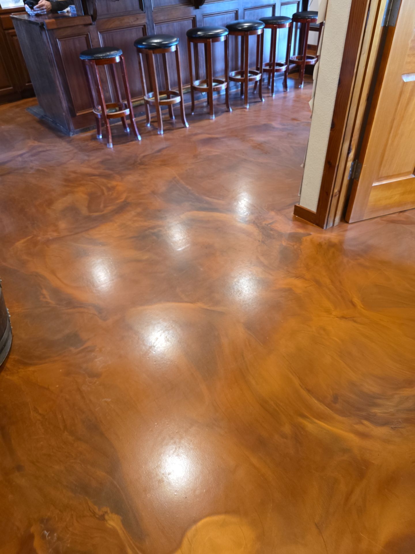 Custom Metallic Epoxy Floor Installation for San Miguel Winery by MGP Coatings